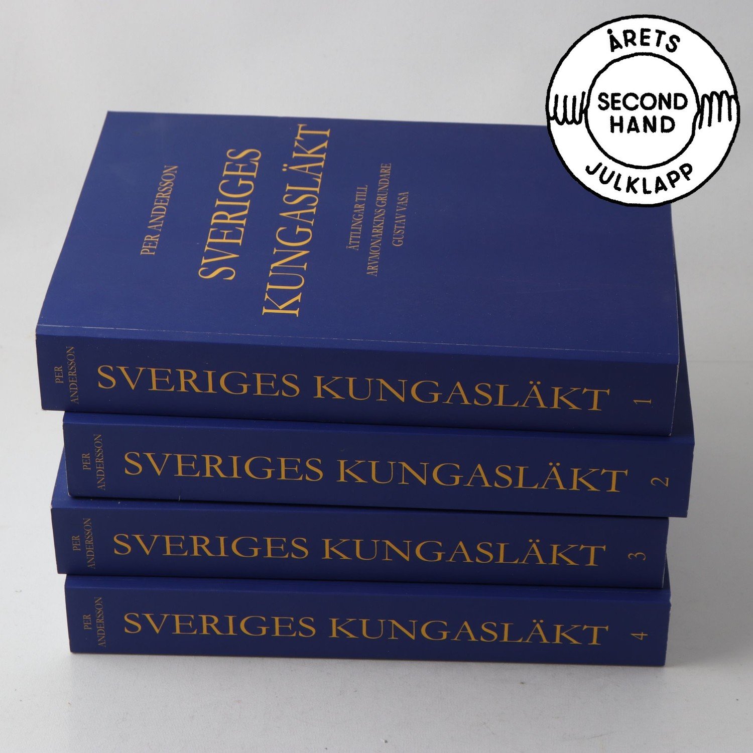 Sveriges kungasläkt, Per Andersson, Vol. 1-3. Samfraktas ej.