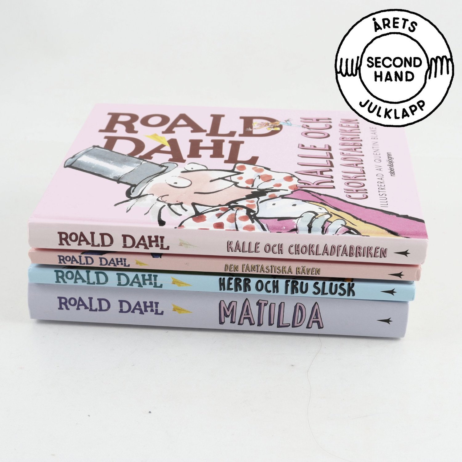 Roald Dahl, bokpaket med 4 volymer