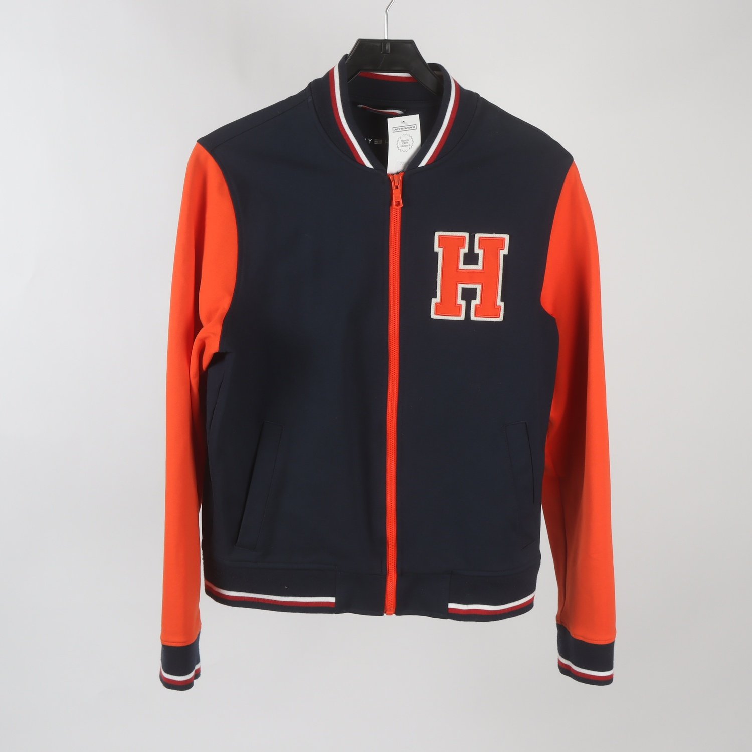 Tröja, Tommy Hilfiger, blå/orange, stl. S