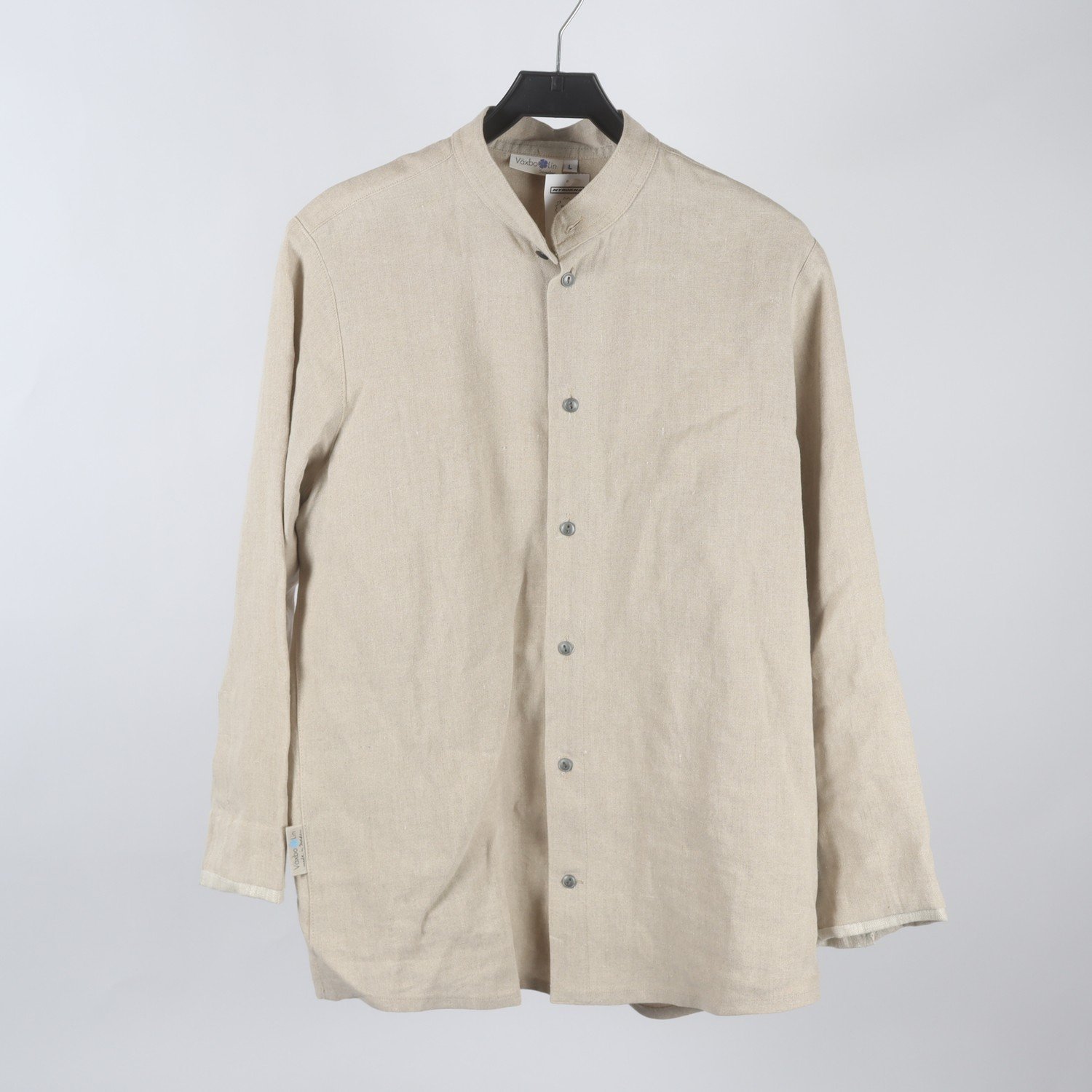 Blus, Växbo Lin, beige, stl. L