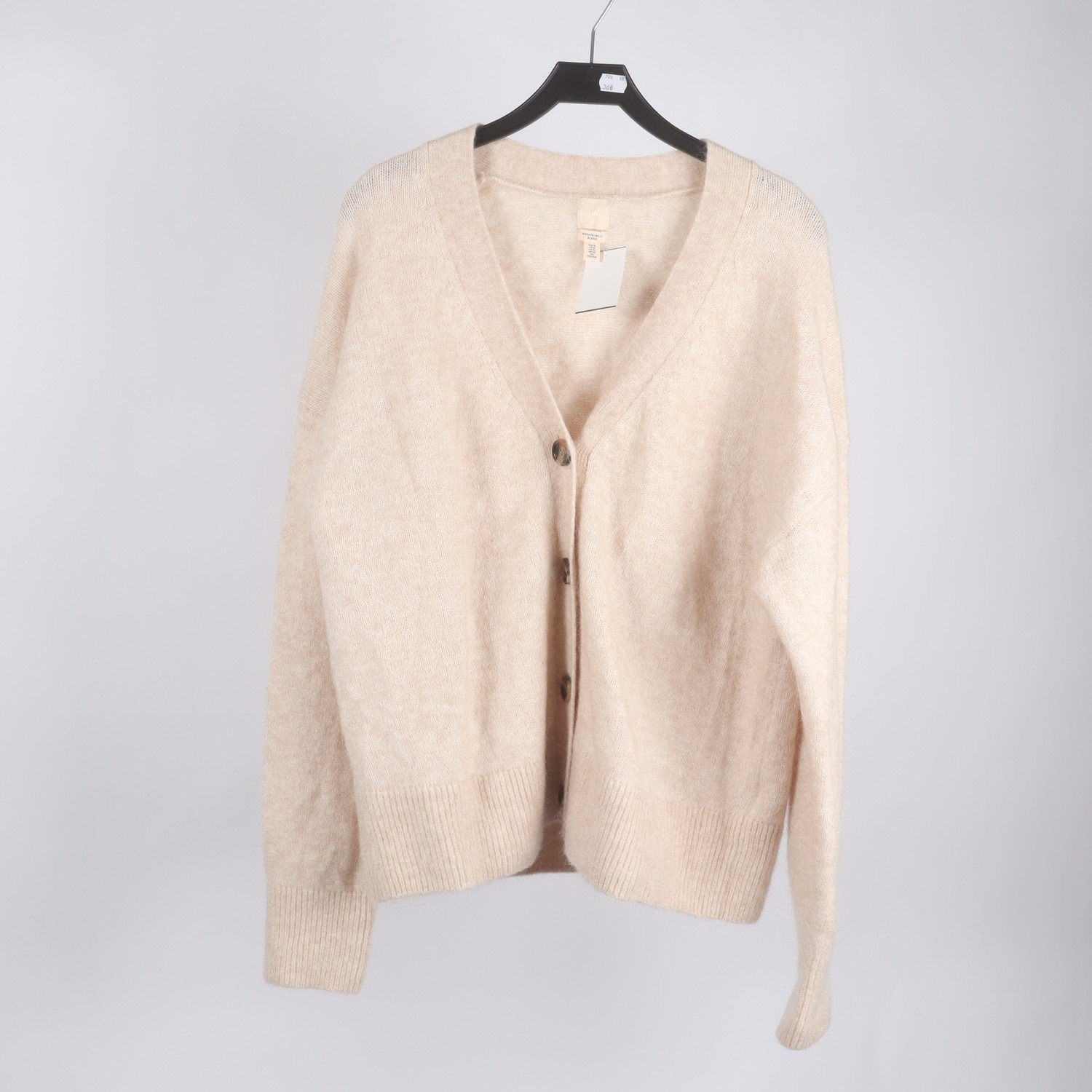 Kofta, H&M, beige, mohair, stl. M