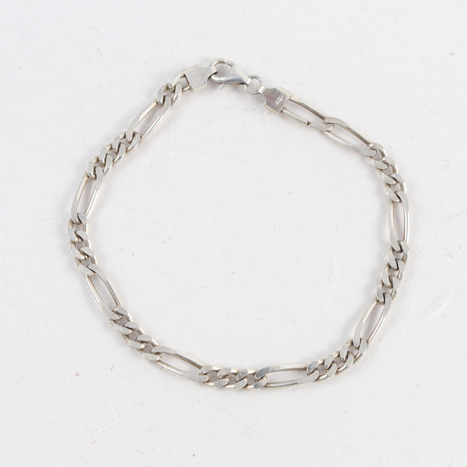 Armband, Silver, figaro, vikt: 6g