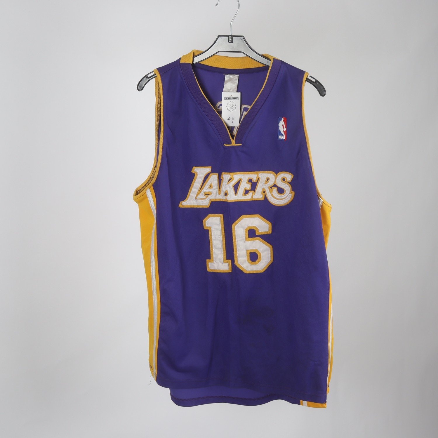 Linne, NBA, Lakers, Gasol, lila, gul, stl. ca. M