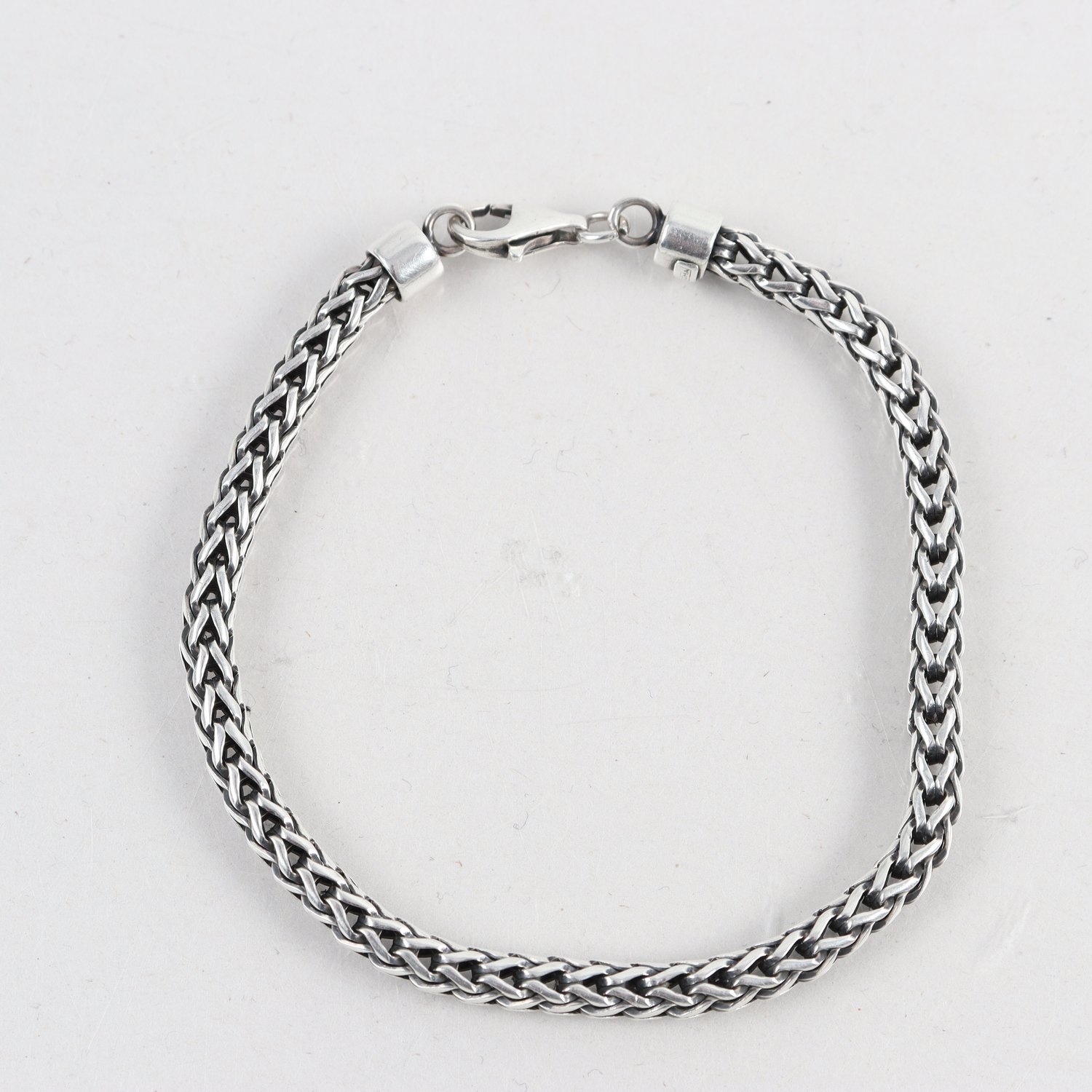 Armband, rävsvanslänk, silver 925, vikt: 19,1g