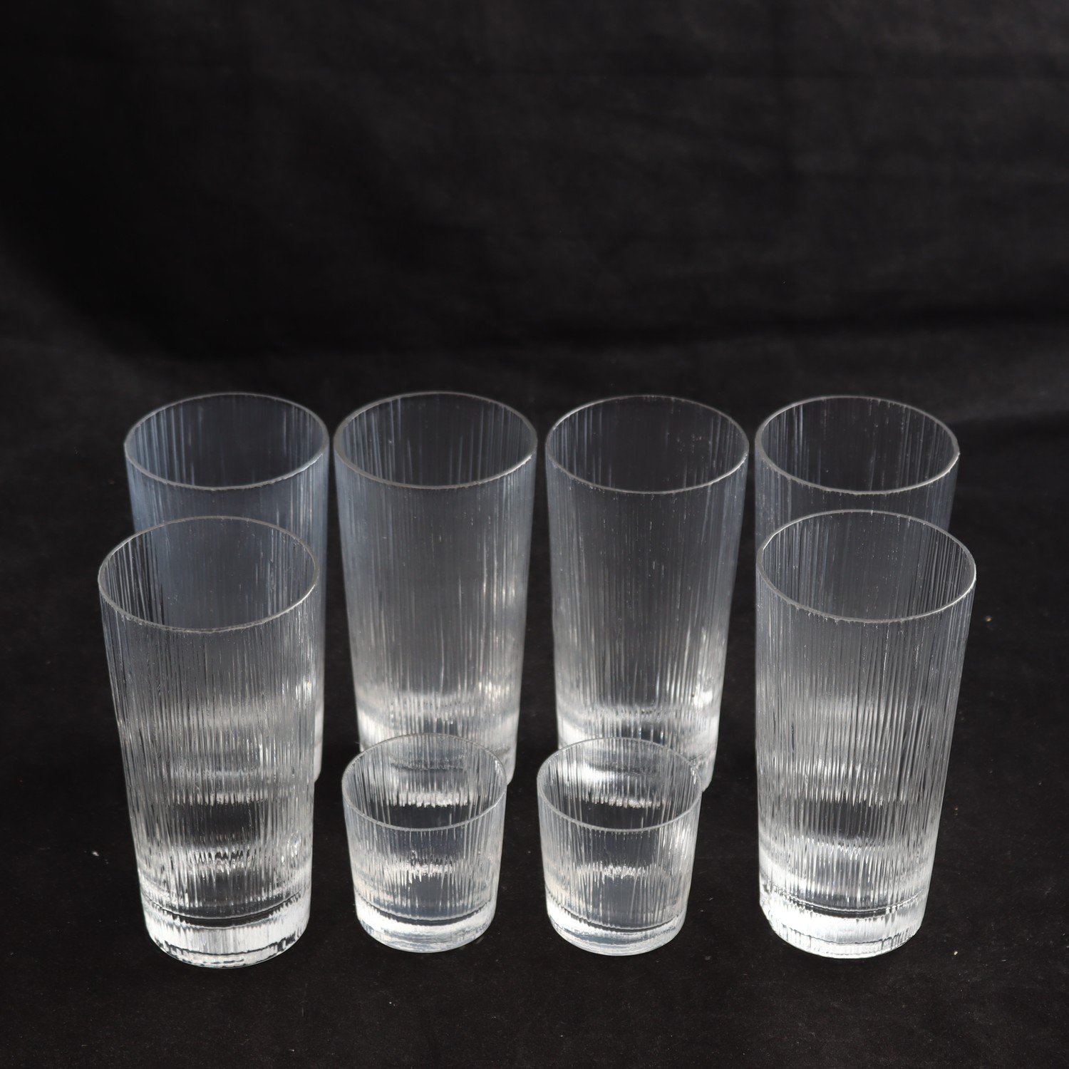 Glas, Gullaskruf, Lennart Andersson, 1950-tal, 8 st. Samfraktas ej.