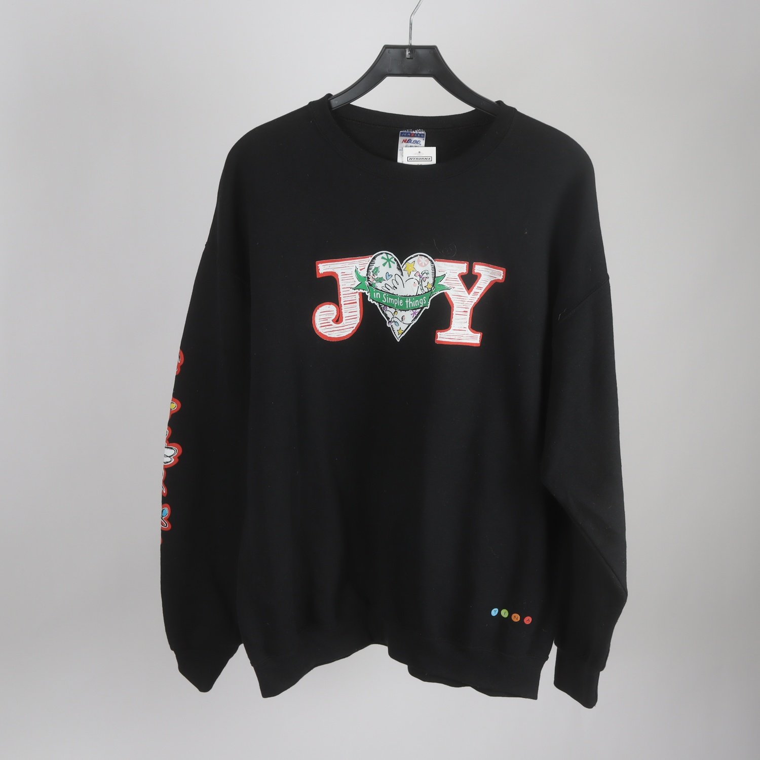 Sweatshirt, Joy In Simple Things, svart, stl. XL