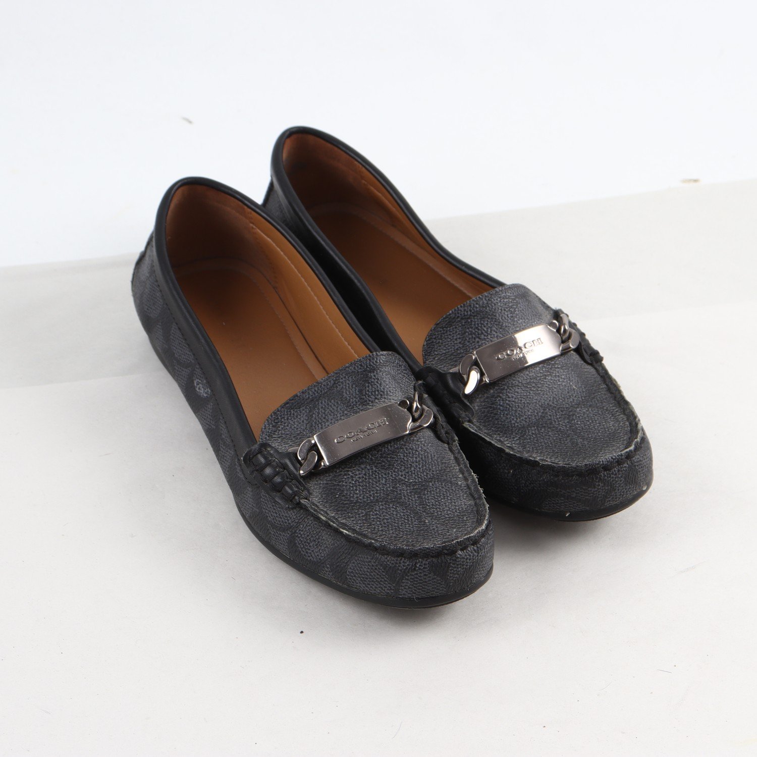 Loafers, Coach, läder, stl. 37