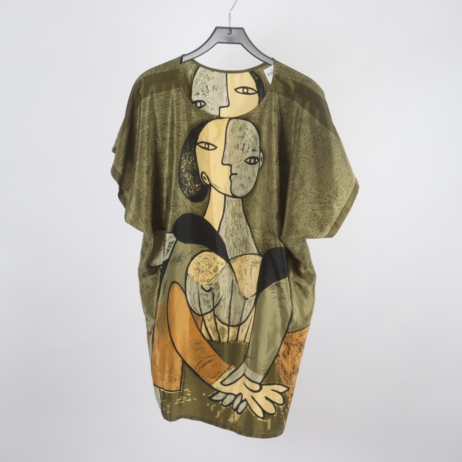 Blus, Okänd märke, Picasso Paris France, mönstrad, stl. One Size