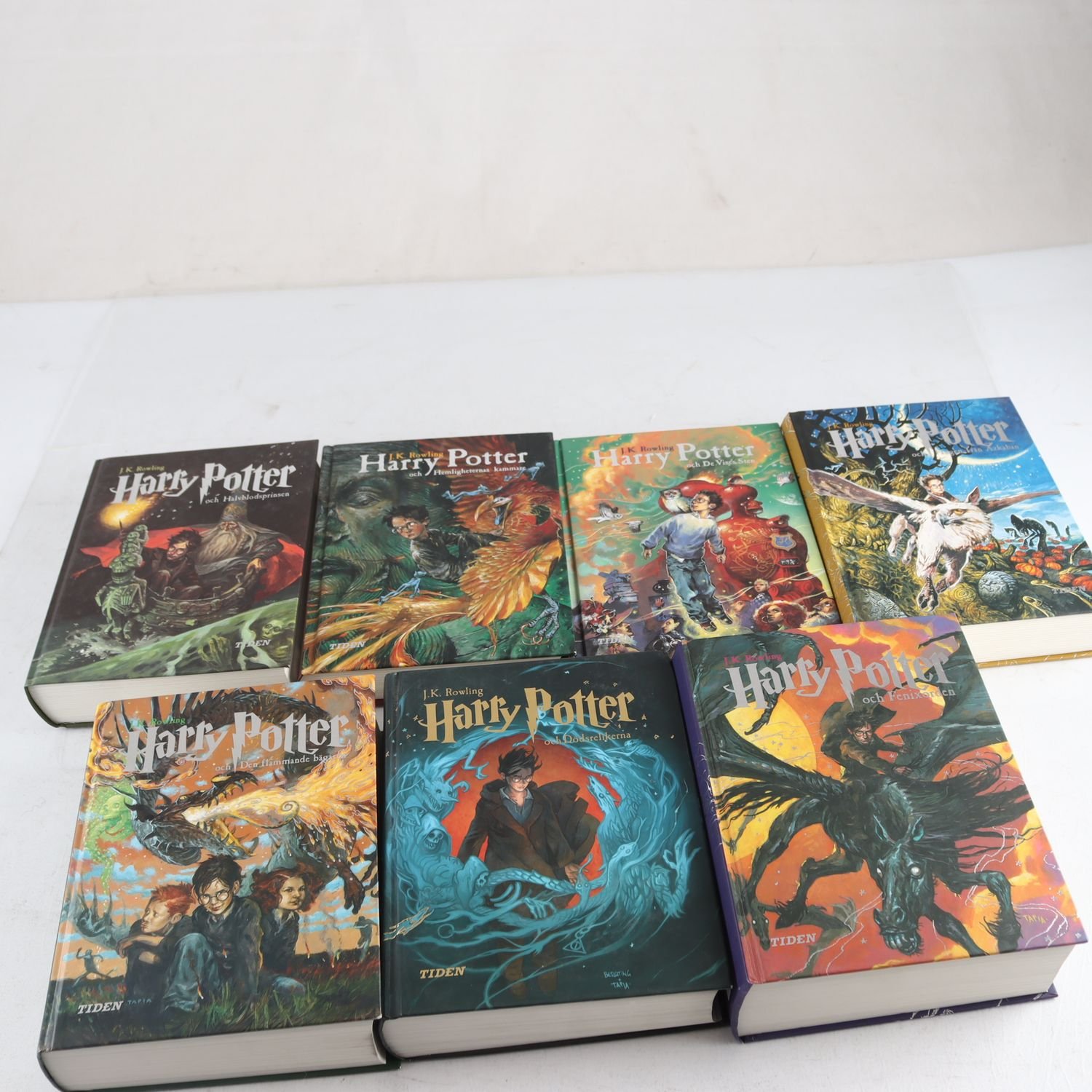 J.K. Rowling, Harry Potter, Vol. 1-7. Samfraktas ej.