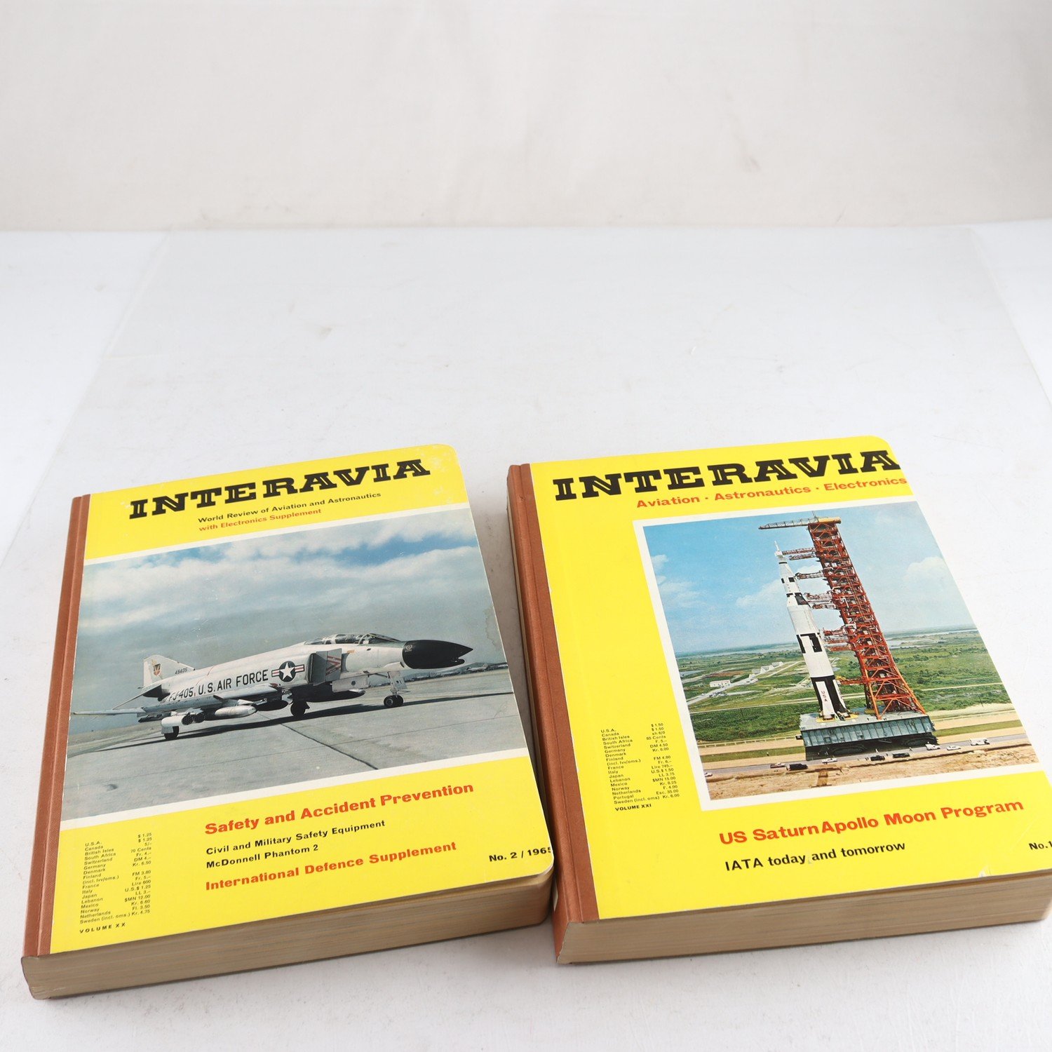 Interavia, Vol. XX (1965) & XXI (1966). Samfraktas ej.