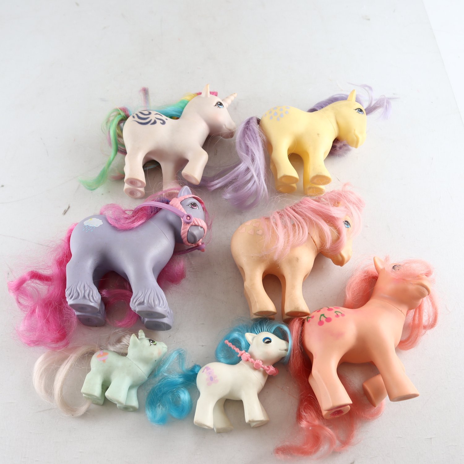 Hästar, My little pony, 7st.