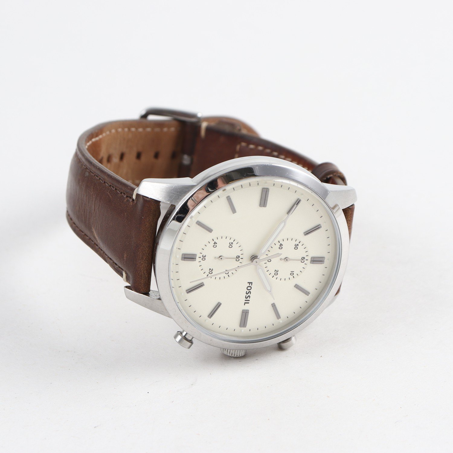 Armbandsur, stål, Fossil Townsman Chronograph, quartz