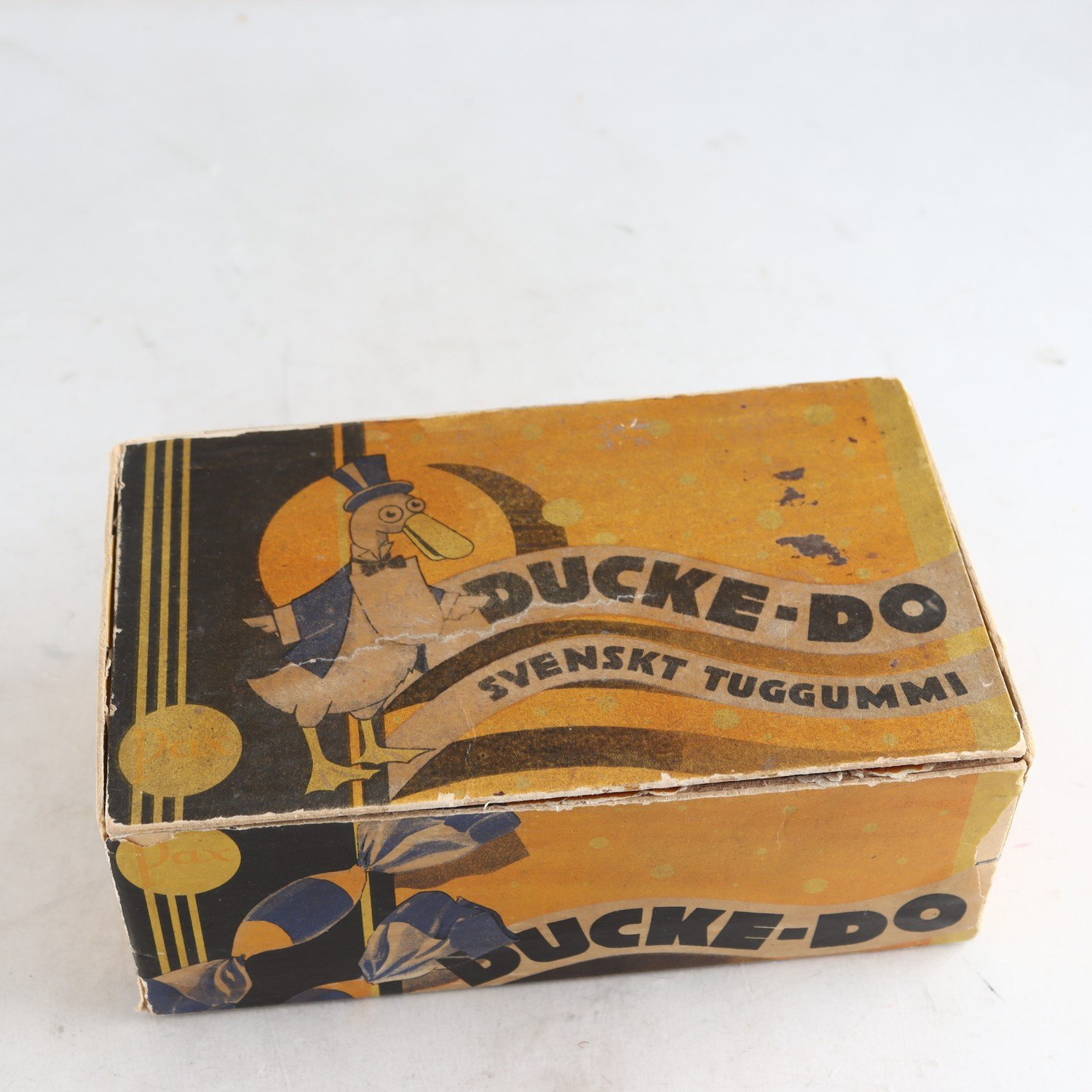 Emballage till Ducke-Do Svenskt Tuggummi, ca 1930-40-tal. Samfraktas ej.