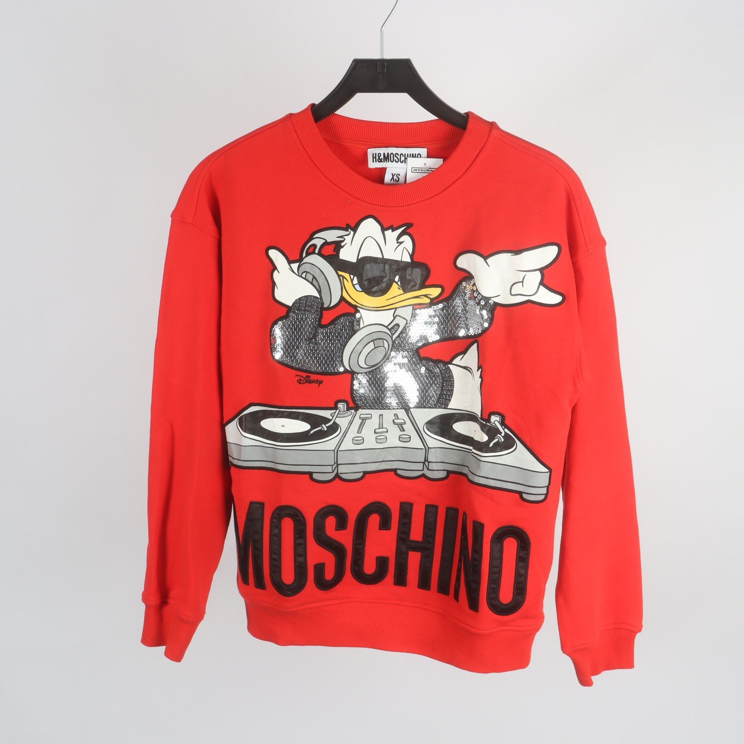 Sweatshirt, Moschino x H&M, röd, stl. XS