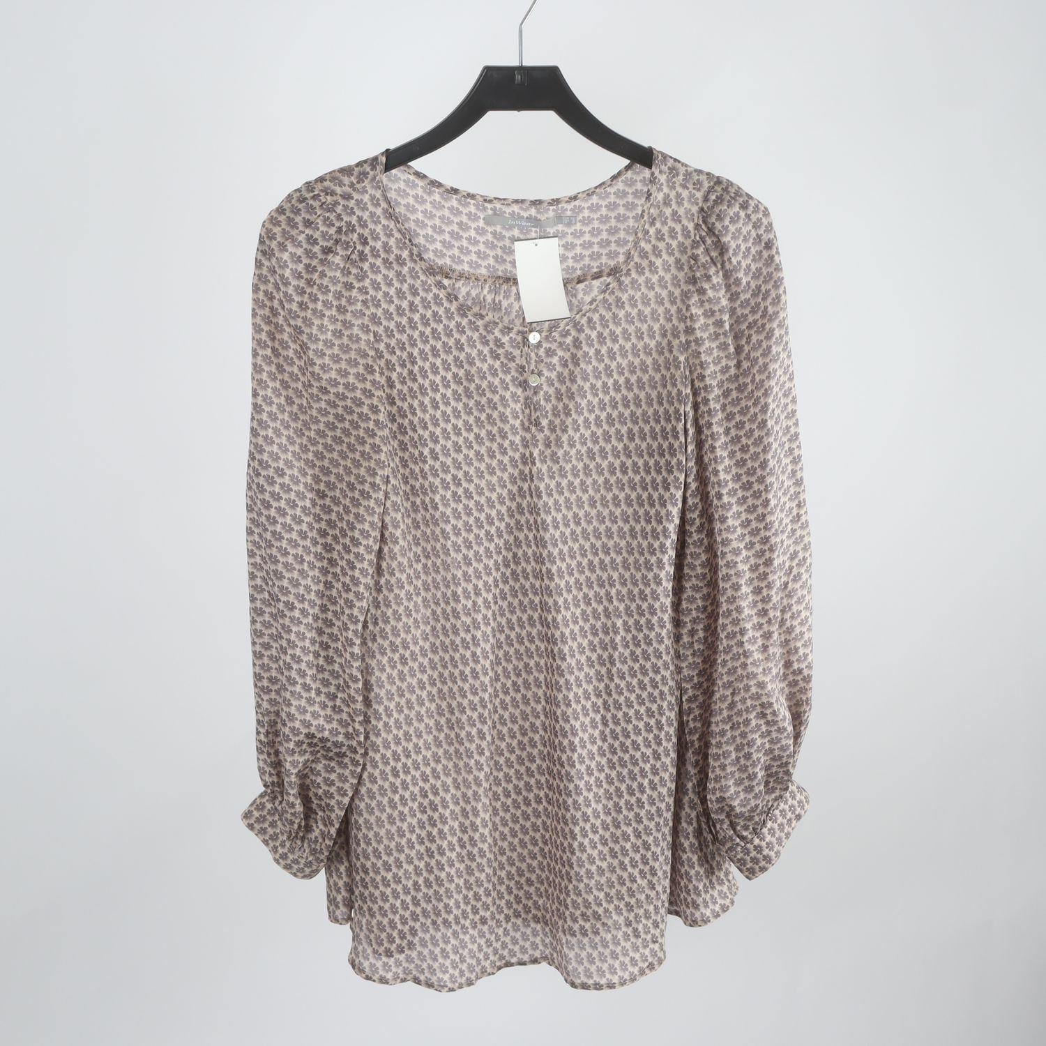 Blus, InWear, beige, 100% silke, stl. 36