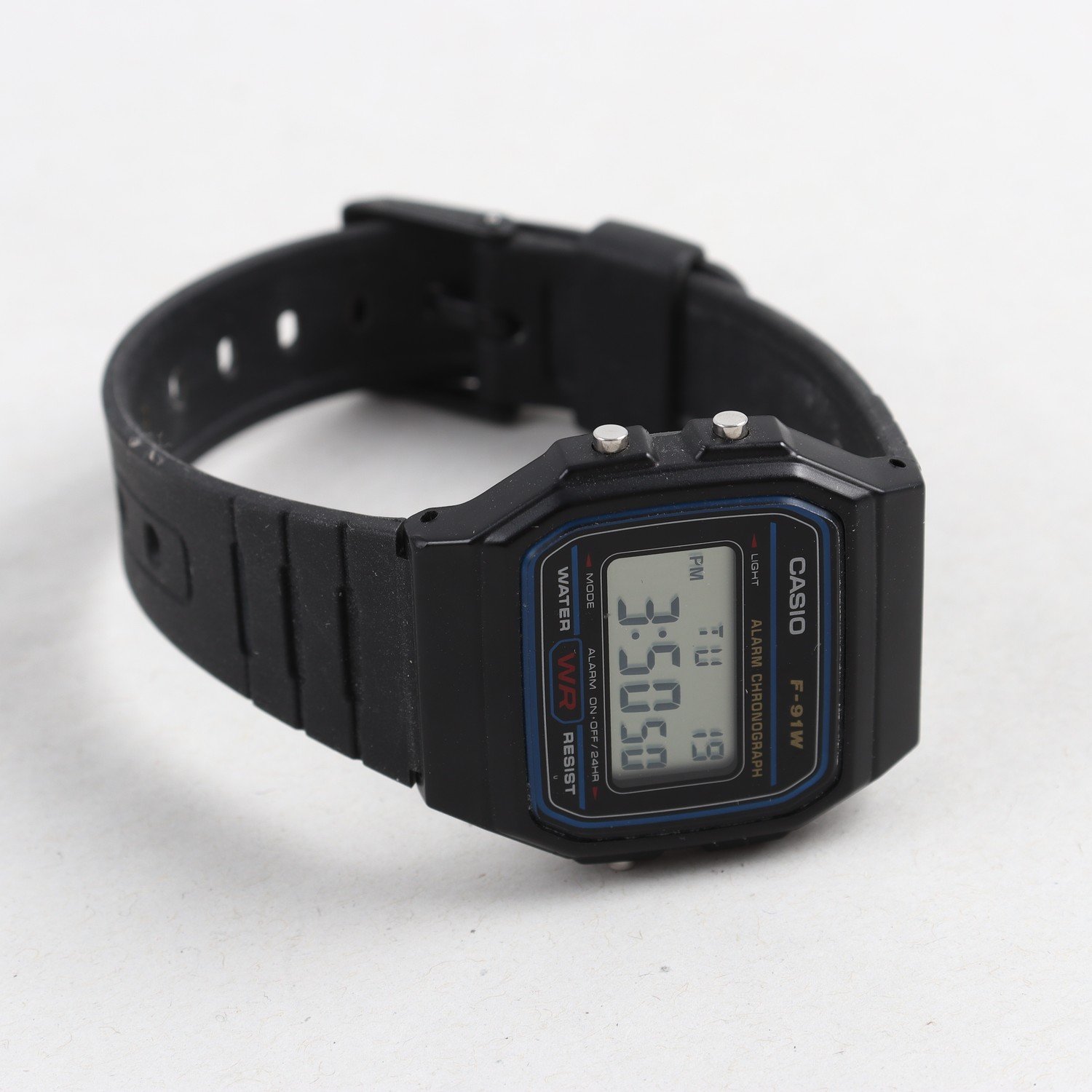 Armbandsur, stål, metall, Casio F-91W