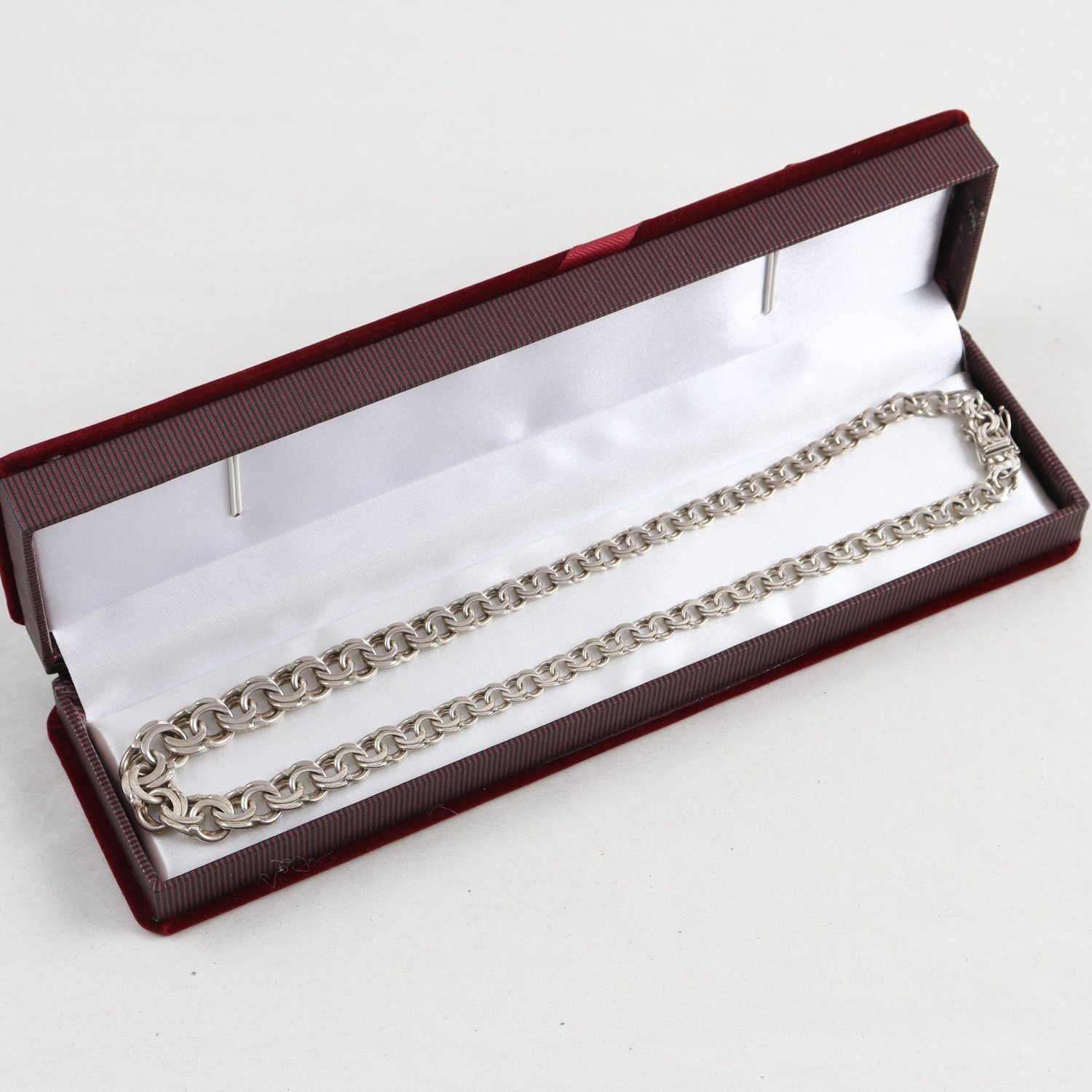 Halsband, collier, doserad Bismarck, silver 925, vikt: 35,1g