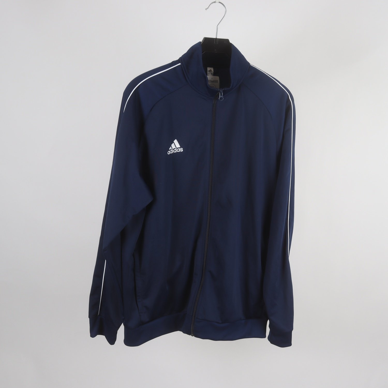 Träningsjacka, Adidas, blå, vit, stl. XL