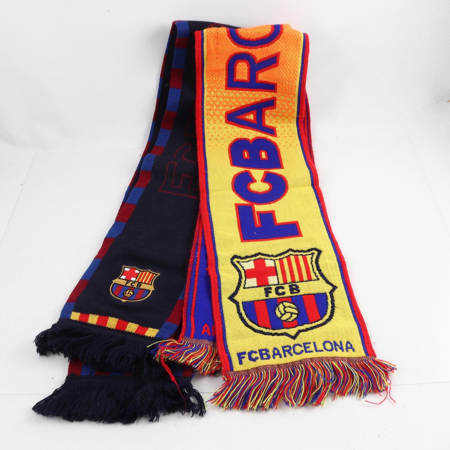 2 st Barcelona FCB halsdukar