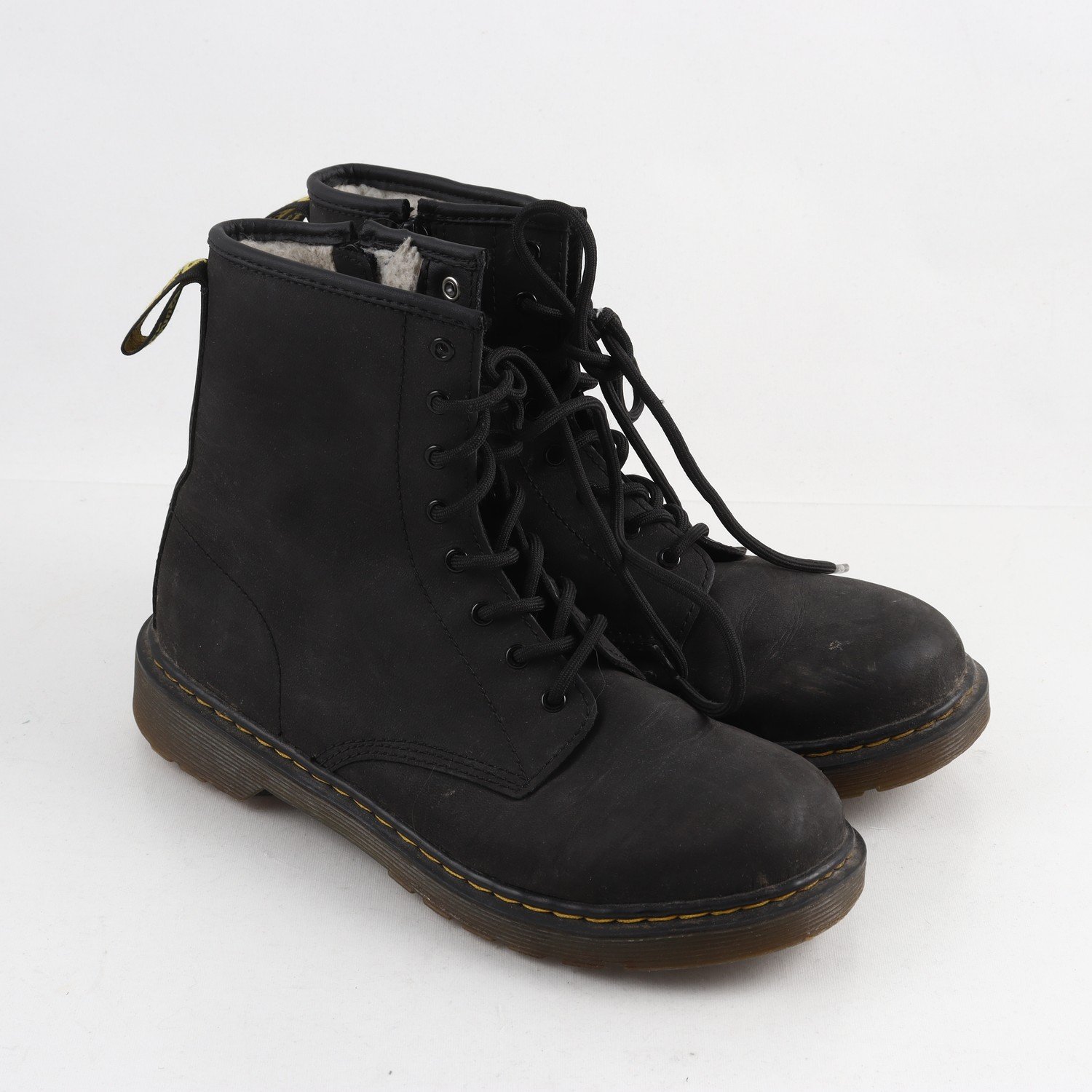 Fodrade kängor, Dr. Martens, läder, stl. 38