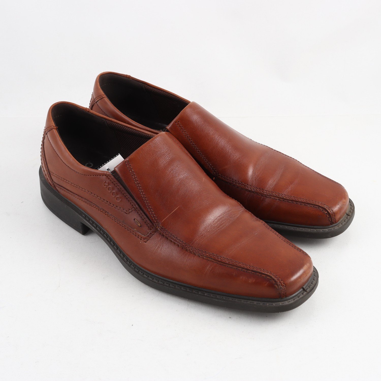 Loafers, Ecco, brun, skinn, stl. 46