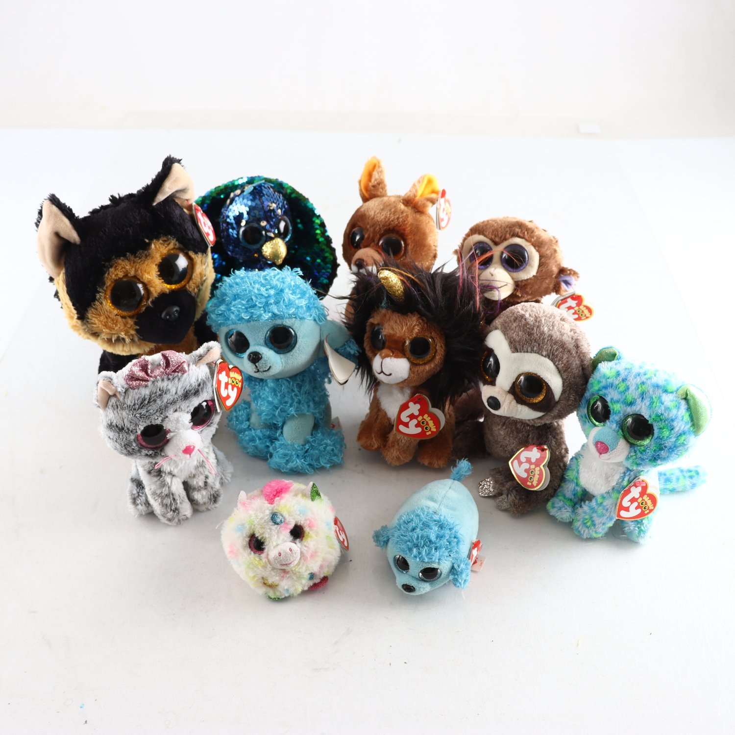 Mjukisdjur, TY beanie boos, blandat.