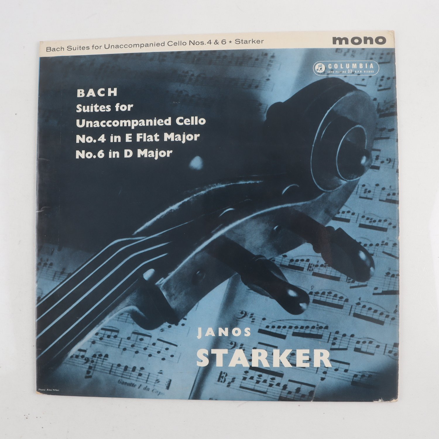 LP Bach / Janos Starker, Suites For… No. 4 In E Flat Major / No. 6 In D Major