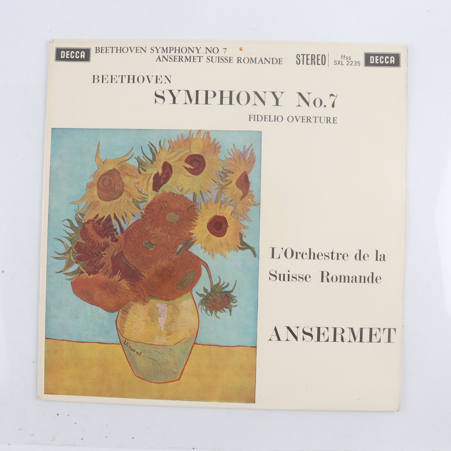 LP Beethoven, L’Orchestre De La… Ansermet, Symphony No.7 / Fidelio Overture