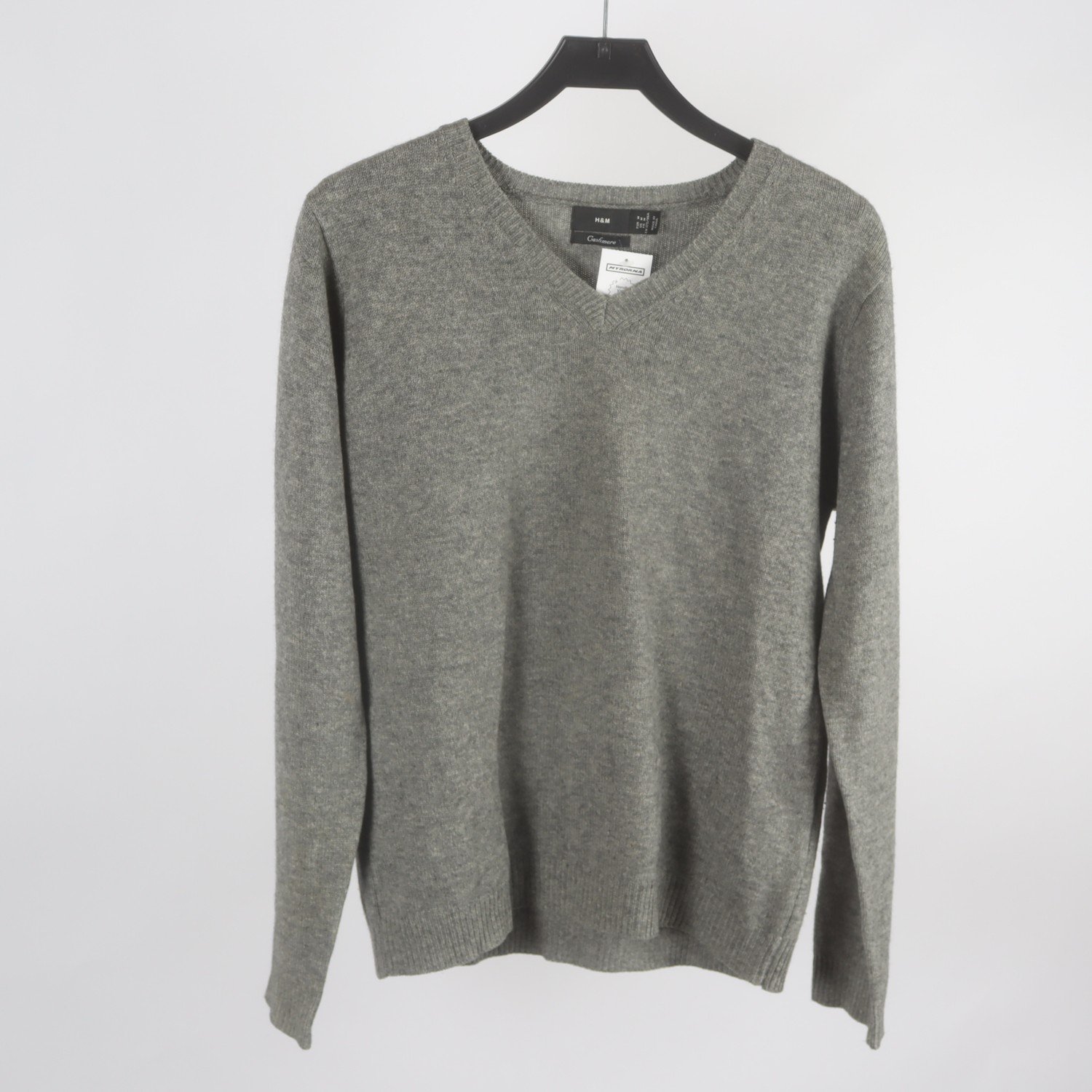 Tröja, H&M Cashmere, grå, stl. M