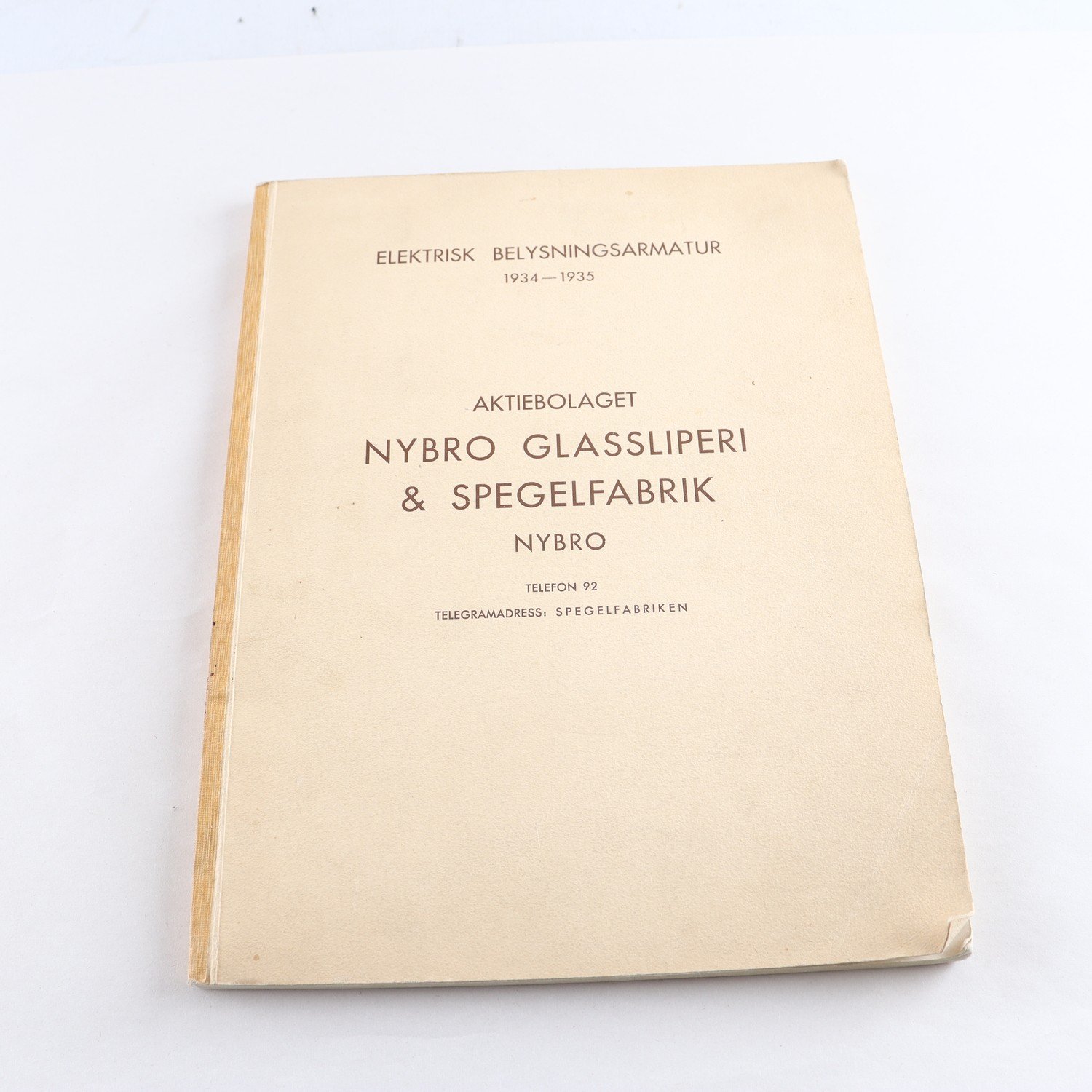 Elektrisk belysningsarmatur 1934-1935: Aktiebolaget Nybro glassliperi