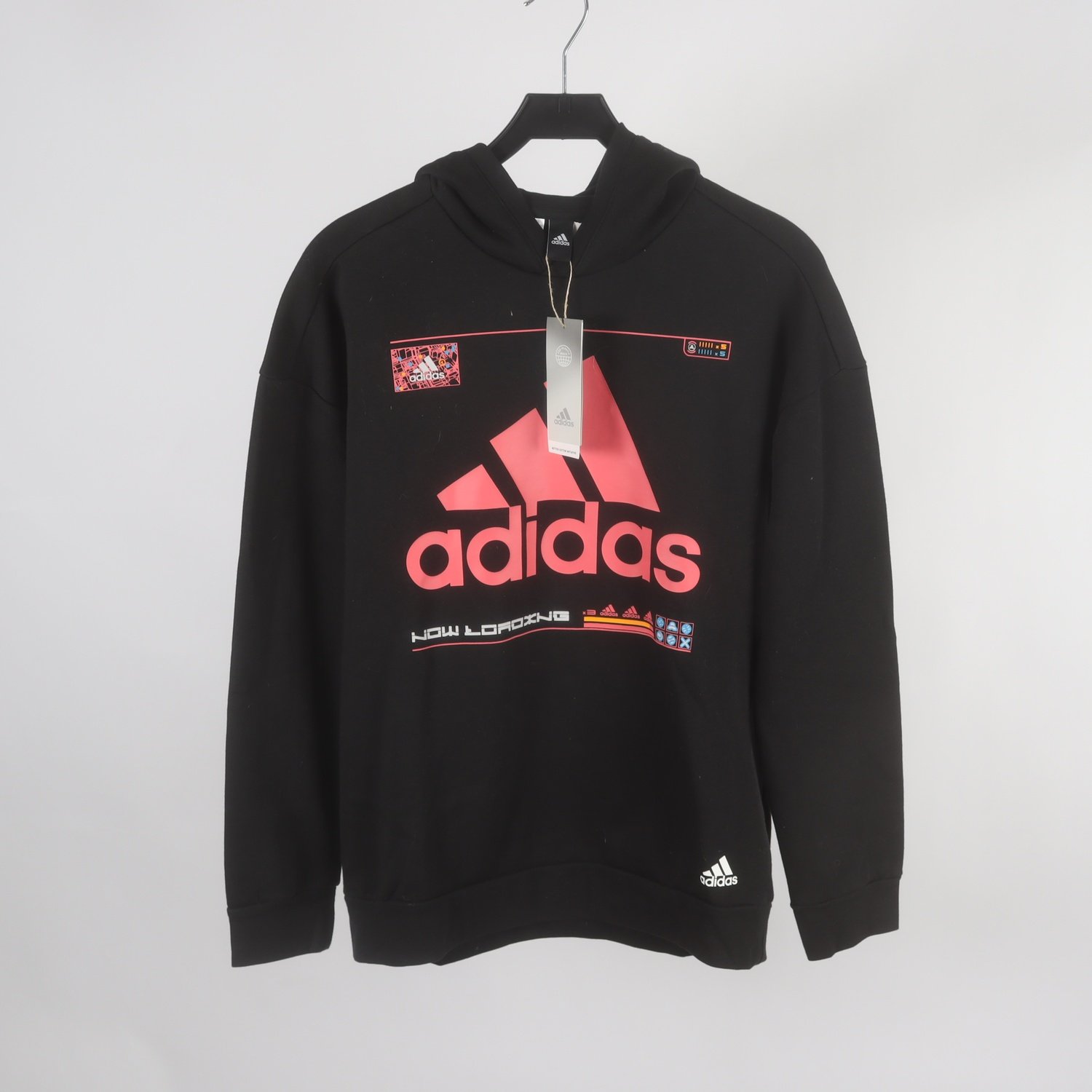 Hoodie, Adidas, svart, stl. 176 cm