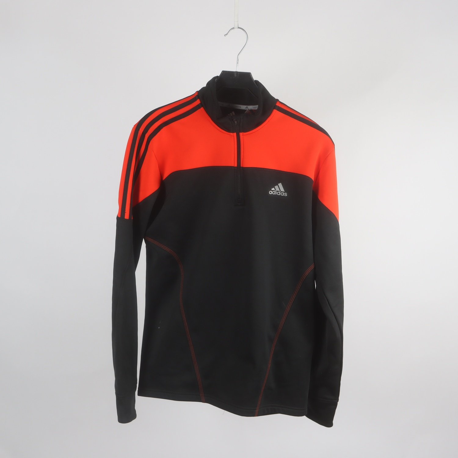 Sporttröja, Adidas, svart/orange, stl. M