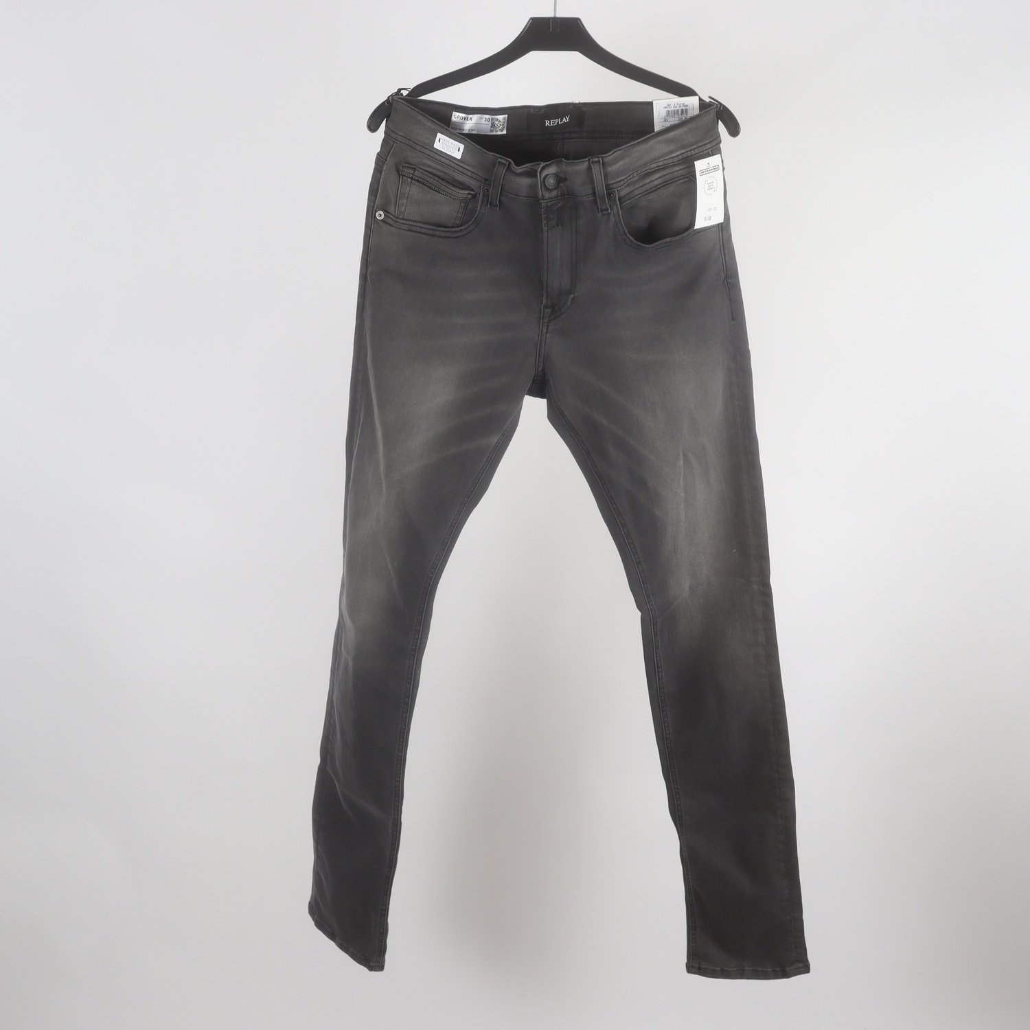 Jeans, Replay Grover, grå svart, stl. W: 30″