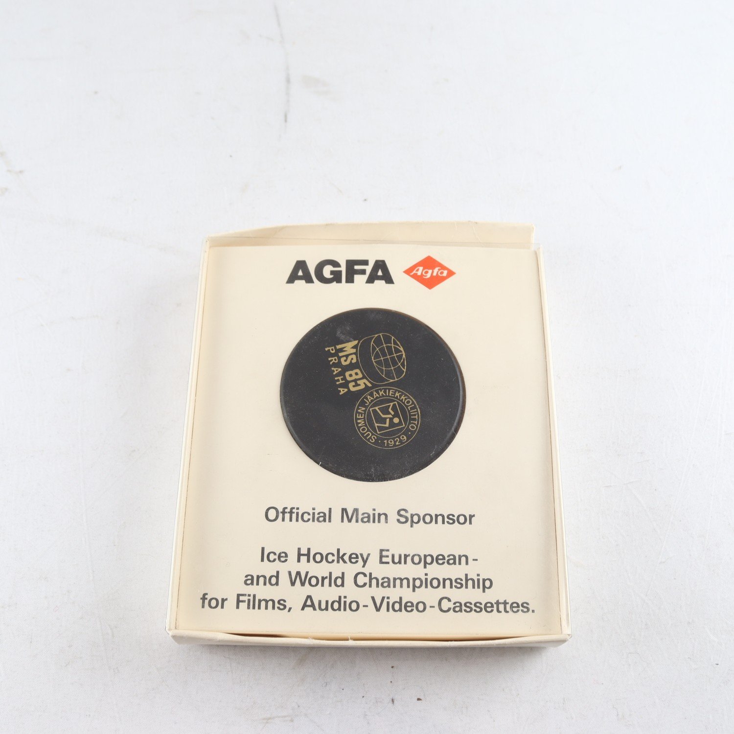 Puck, ishockey, Ms-85 praha, agfa