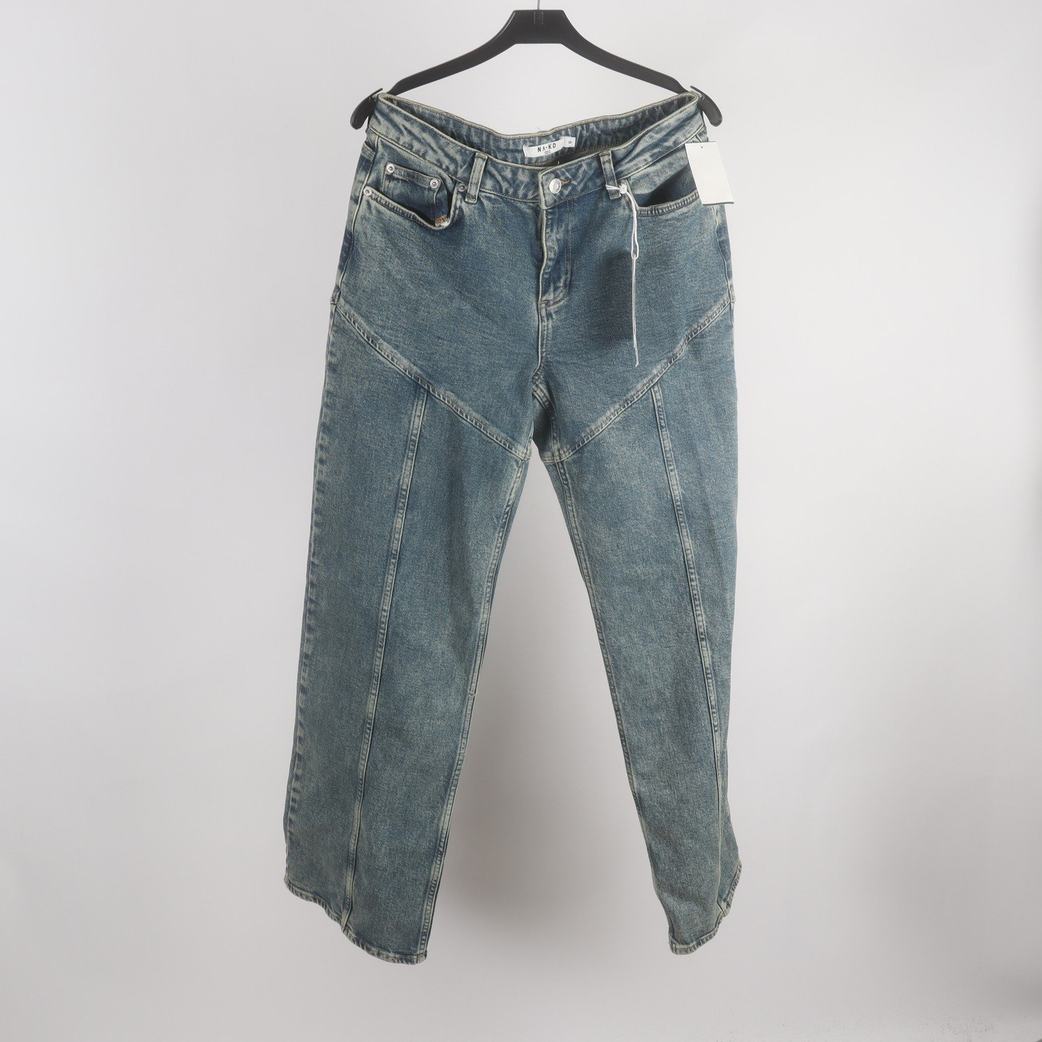 Jeans, NA-KD, blå, stl. 38