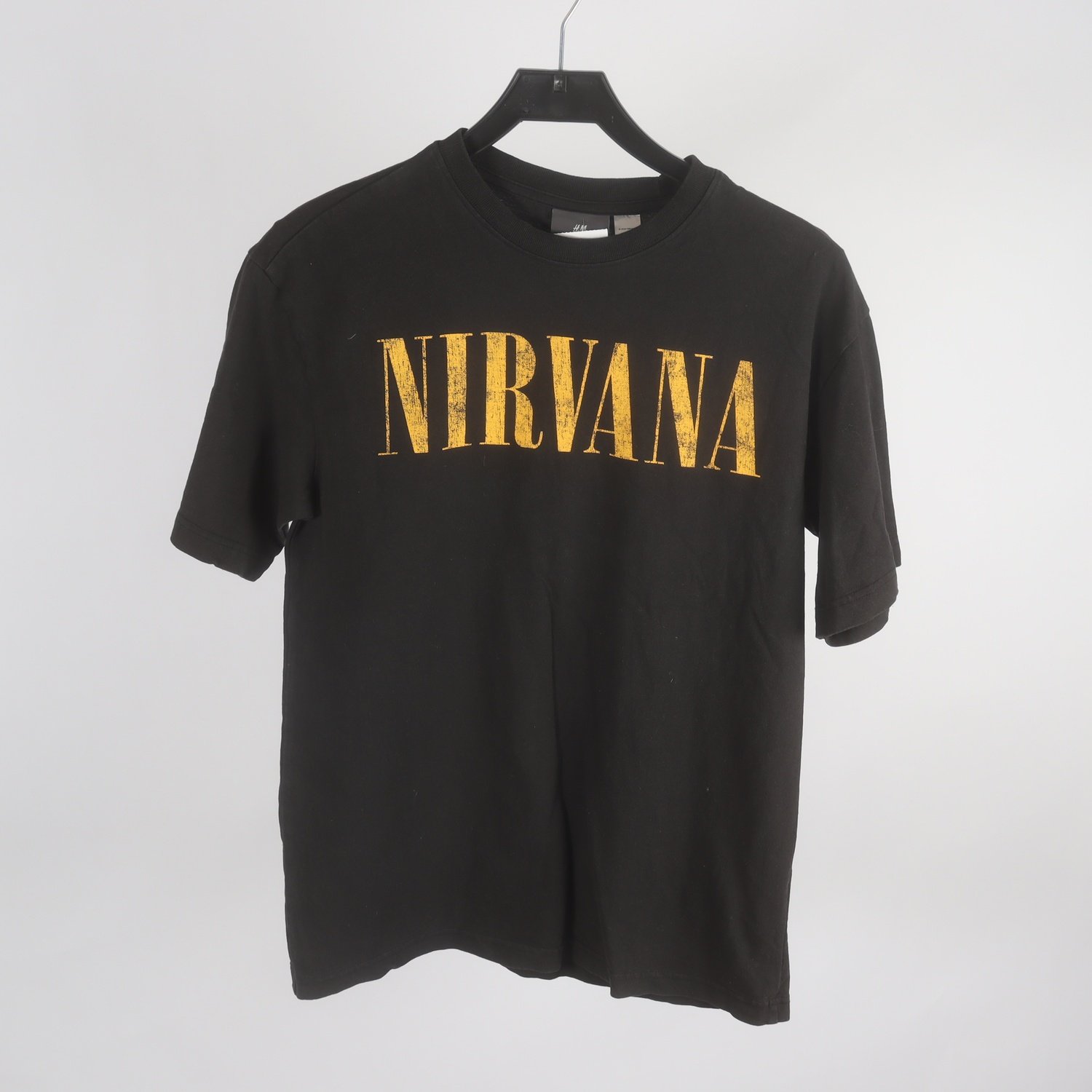 T-shirt, H&M, Nirvana, svart, stl. XS