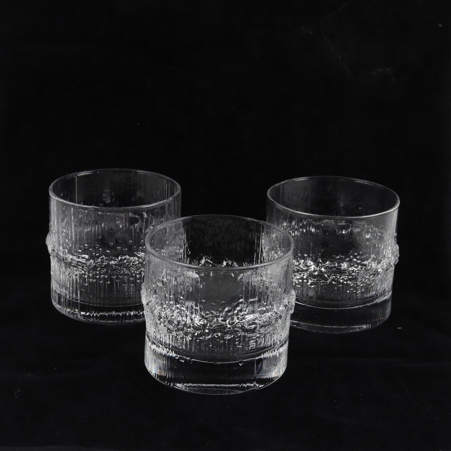 Whiskyglas, Niva, Tapio Wirkkala, Iittala, 3 st. Samfraktas ej