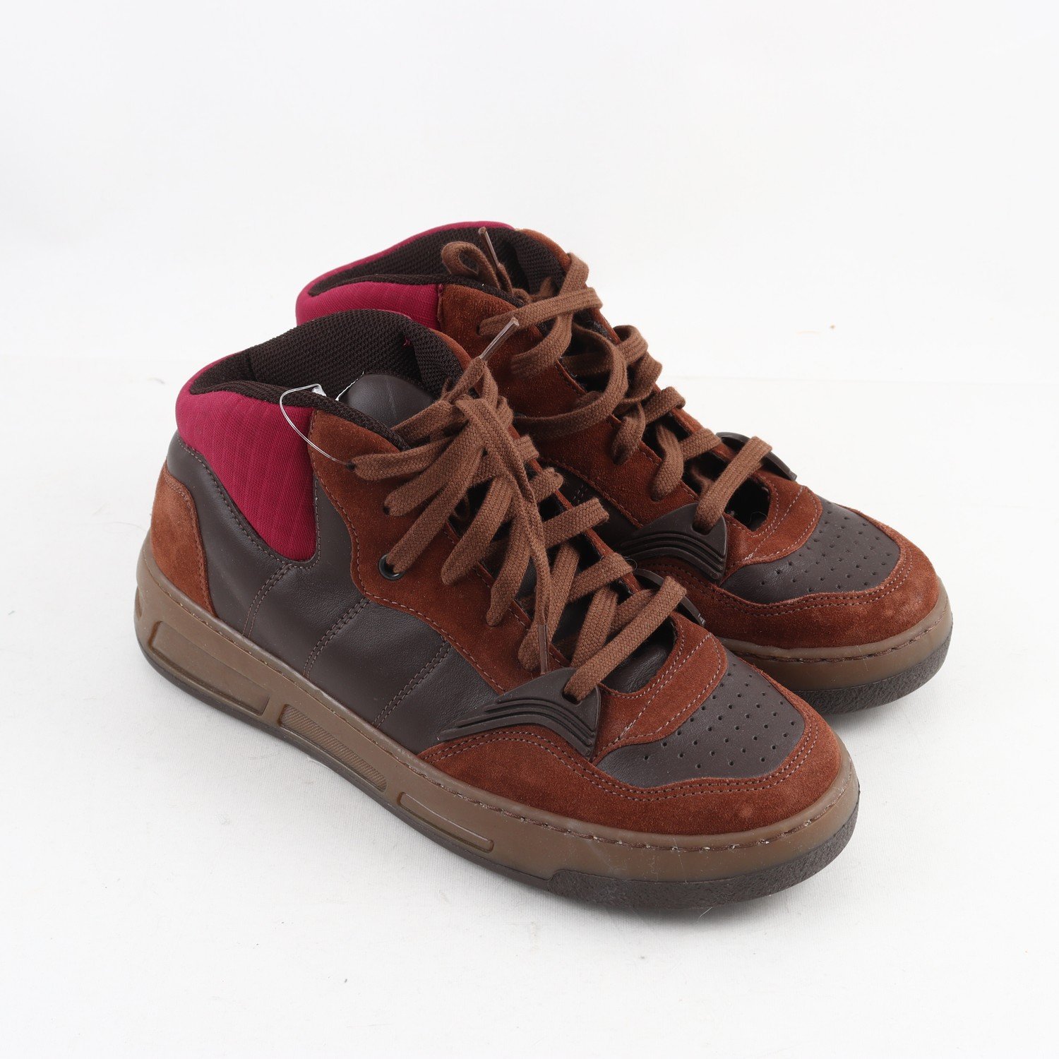 Sneakers, Ganni, brun/cerise, stl. 38