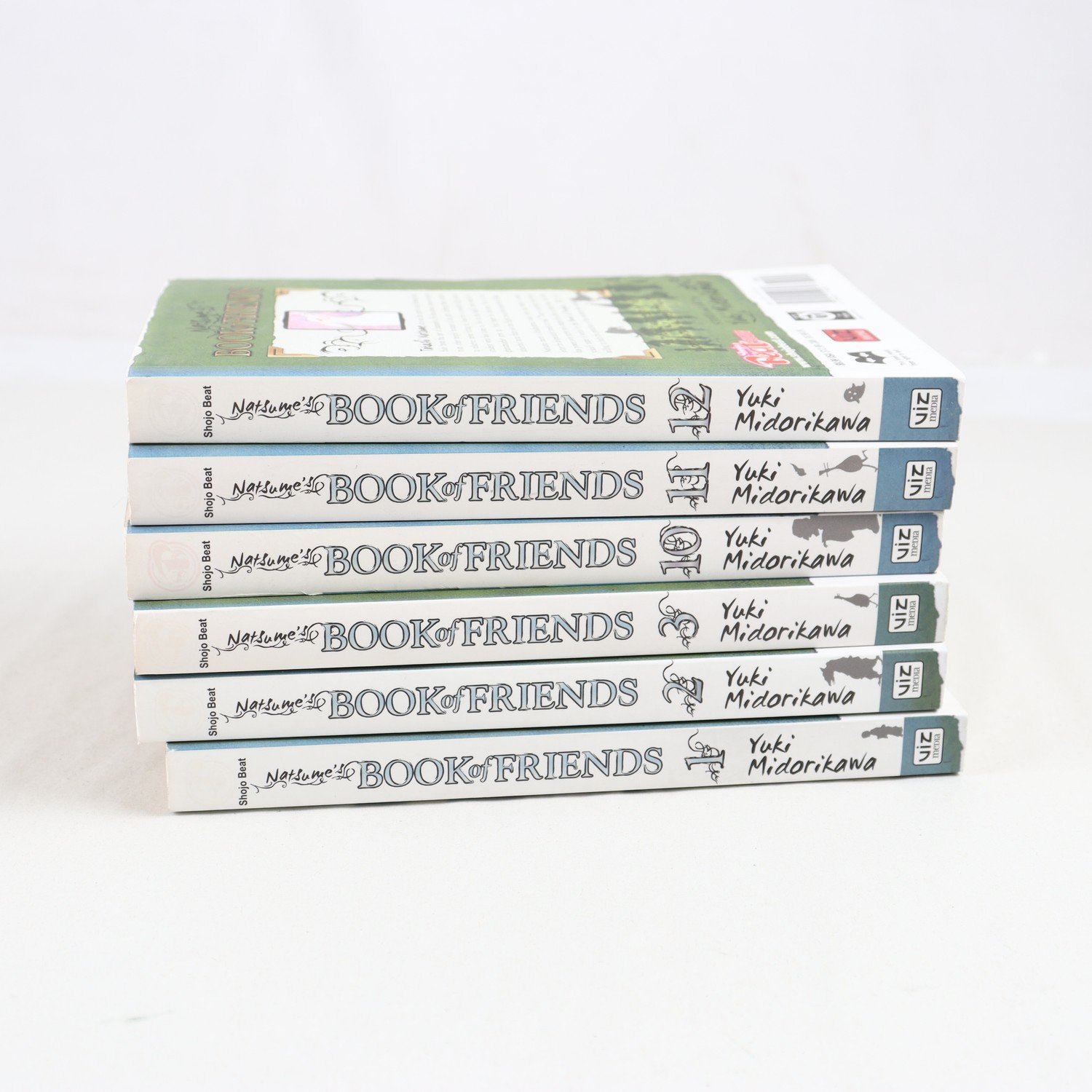 Natsume´s Book of Friends, Yuki Midorikawa, Vol. 1-3 + 10-12. Samfraktas ej.