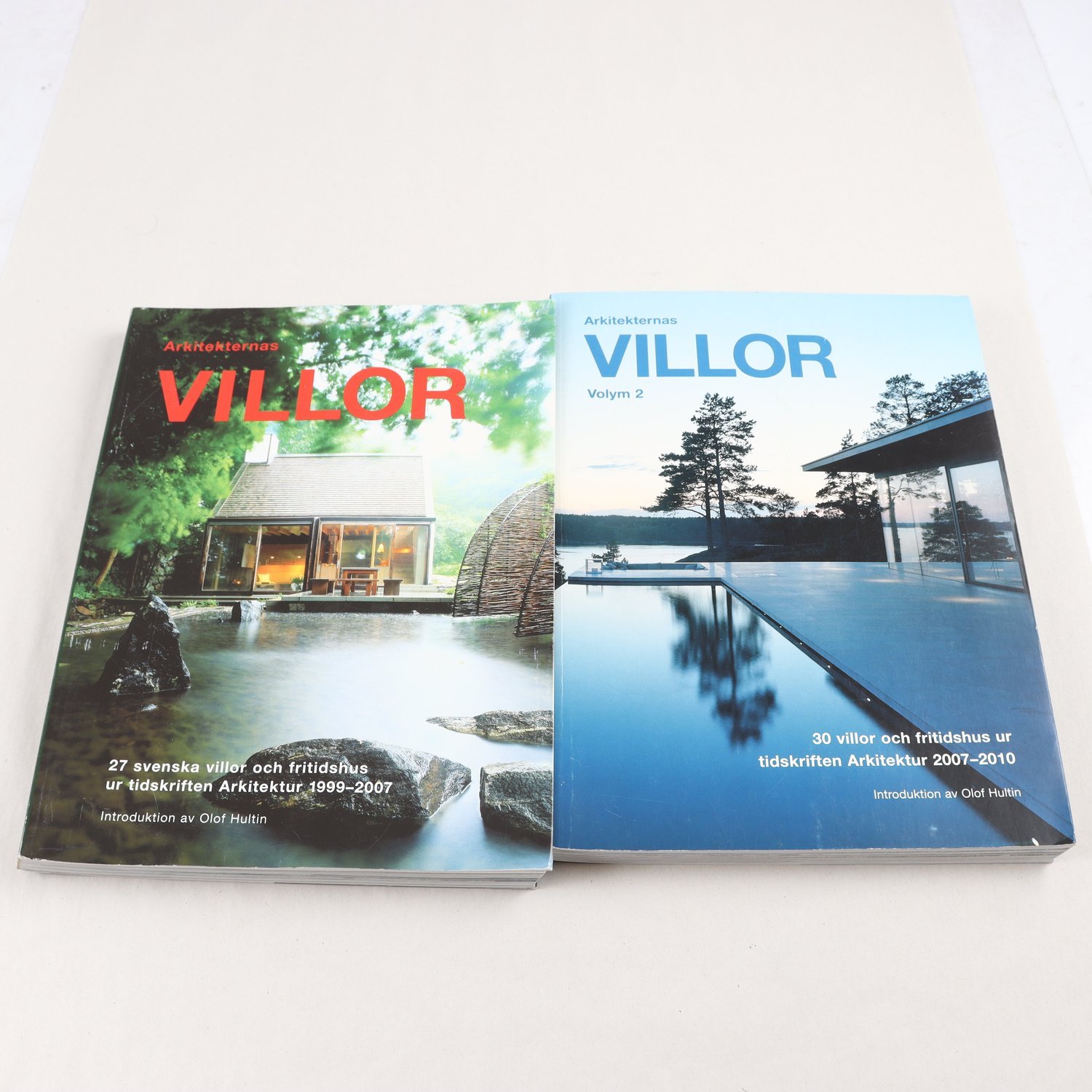 Arkitekternas villor, Vol. 1-2, Introduktion av Olof Hultin. Samfraktas ej.