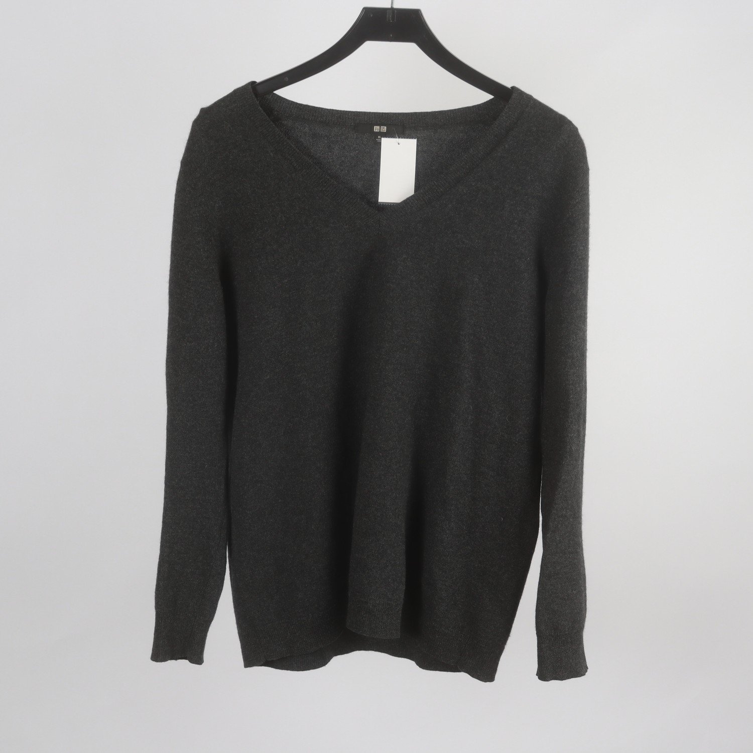 Tröja, Uniqlo, grå, Cashmere, stl. XL