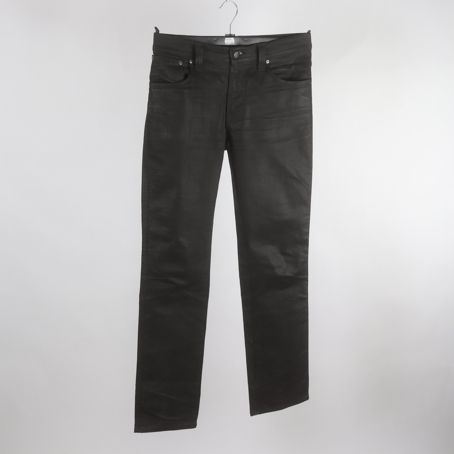 Jeans, Nudie Slim Jim Dry Black Coated, stl. 32/34