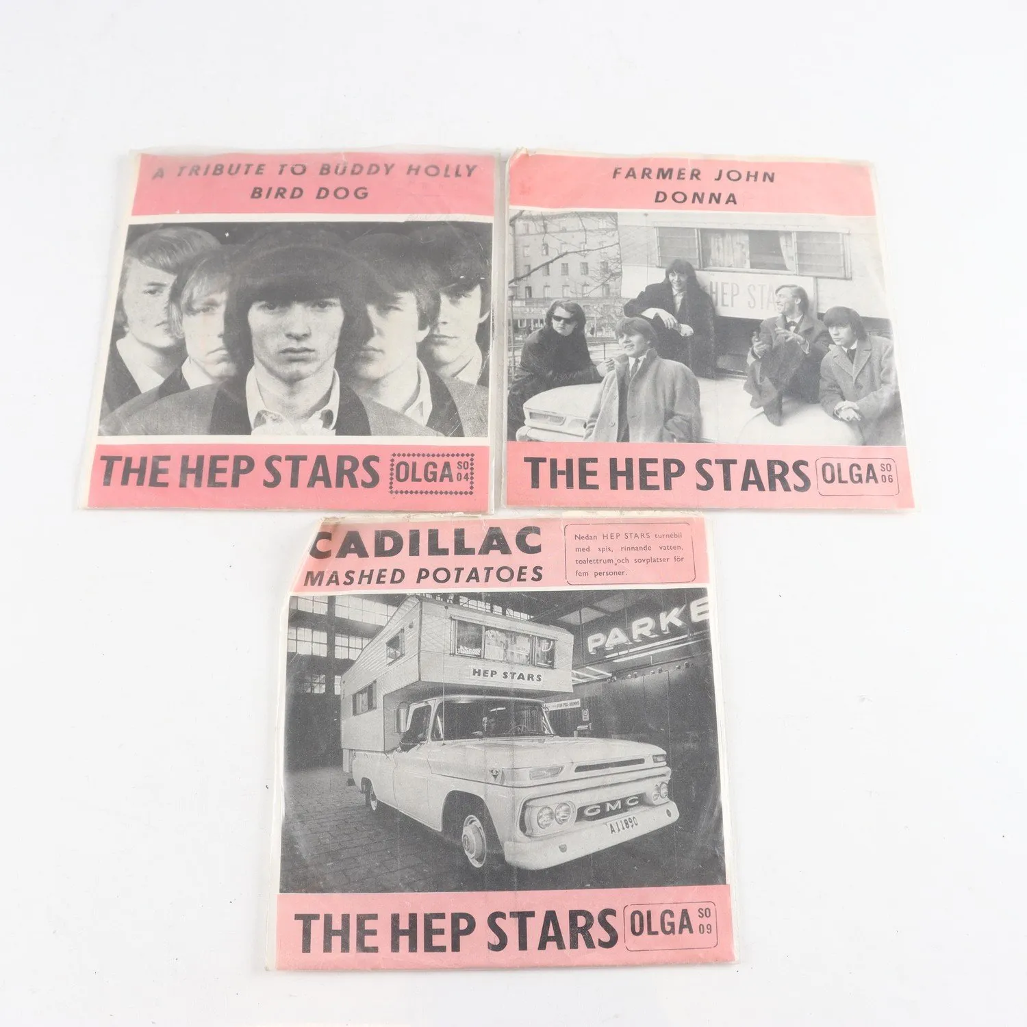 Singel The Hep Stars, 3 titlar