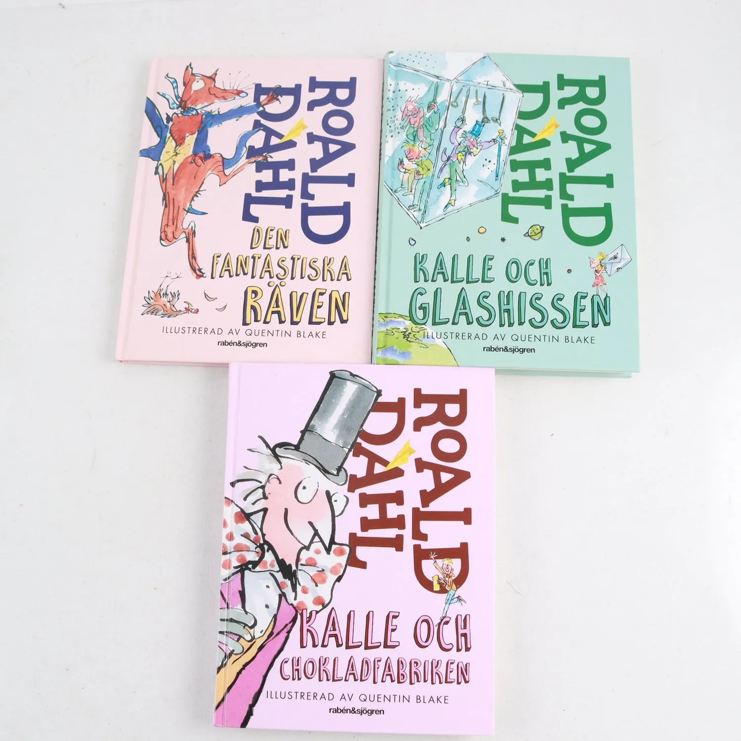 Roald Dahl, bokpaket med 5 volymer. Samfraktas ej