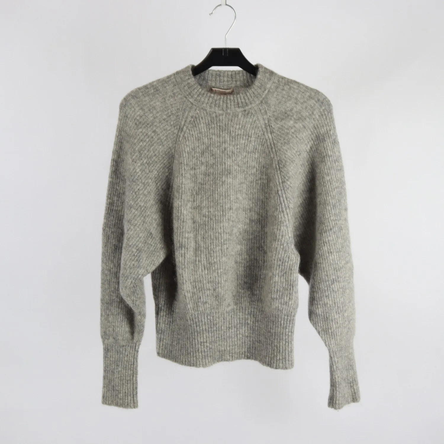 Tröja, H&M, grå, ull, mohair, stl. 36