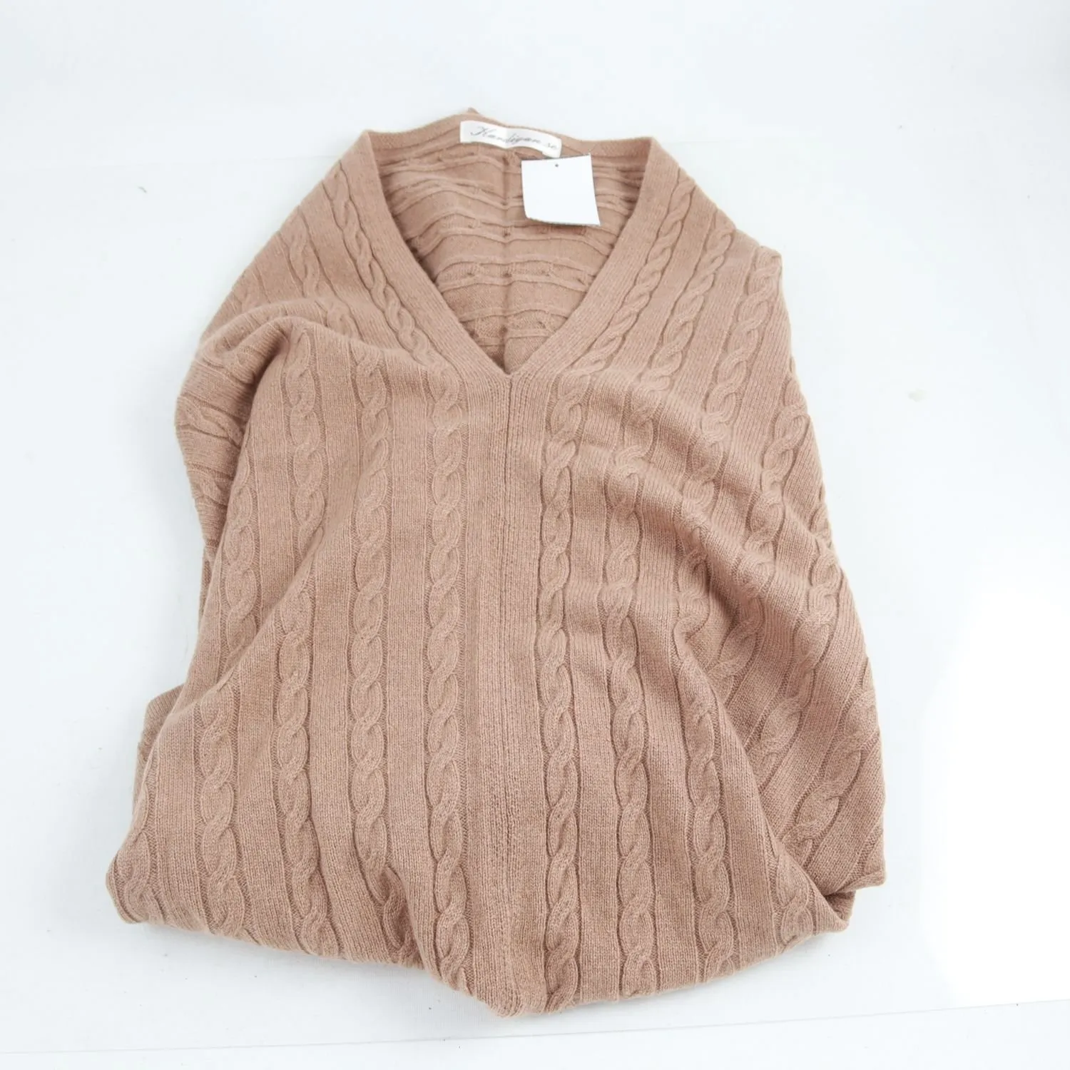 Poncho, Kardigan.se, !00% kashmir, beige, O/S