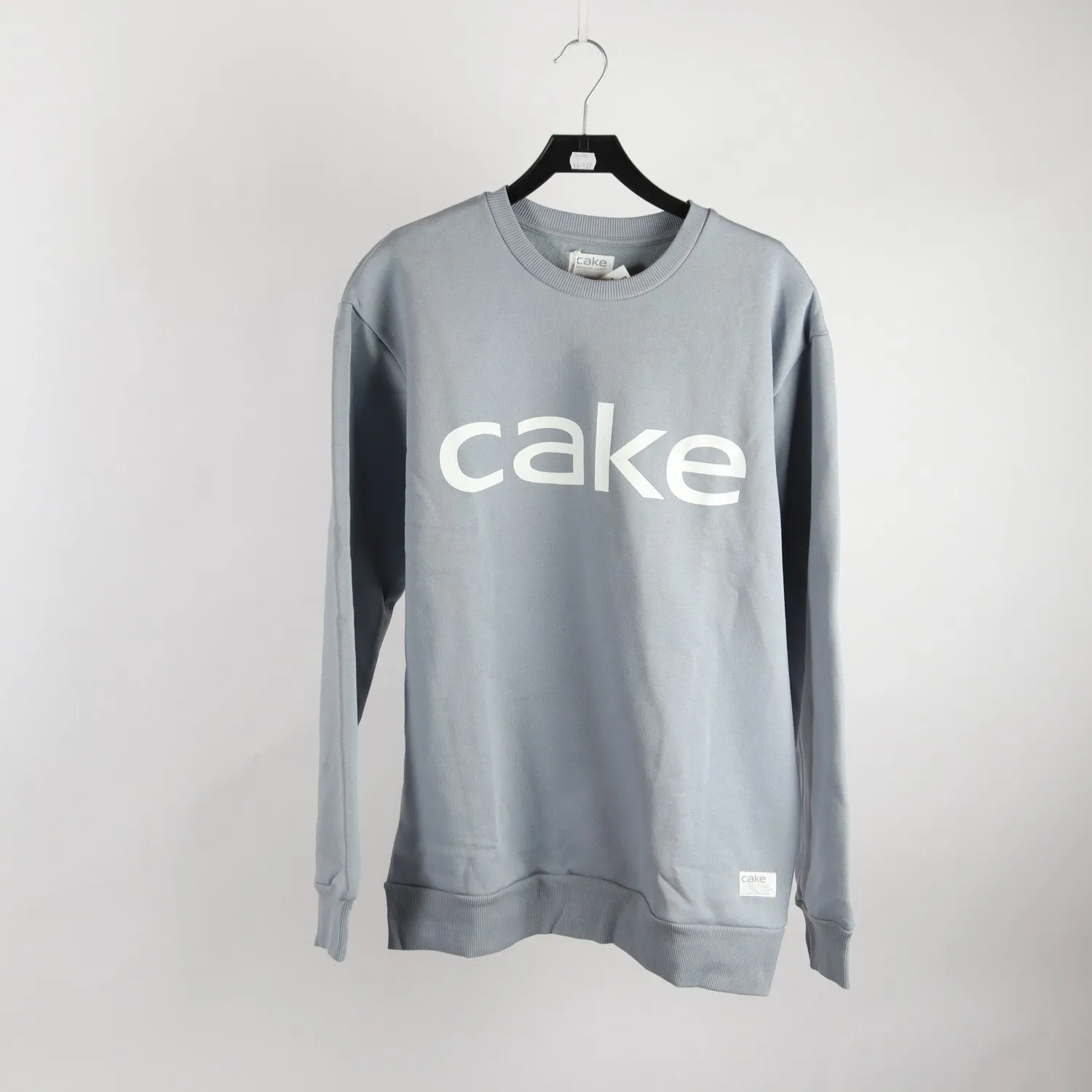 Sweatshirt, Cake, grå, vit, stl. XL