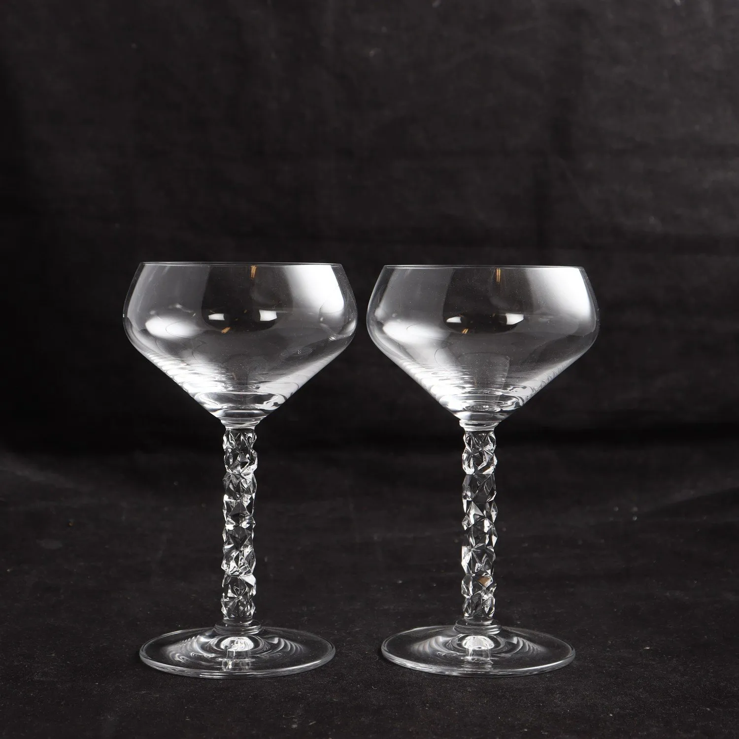 Champangneglas, Carat Coupe, Lena Bergström, Orrefors, 2 st. Samfraktas ej.