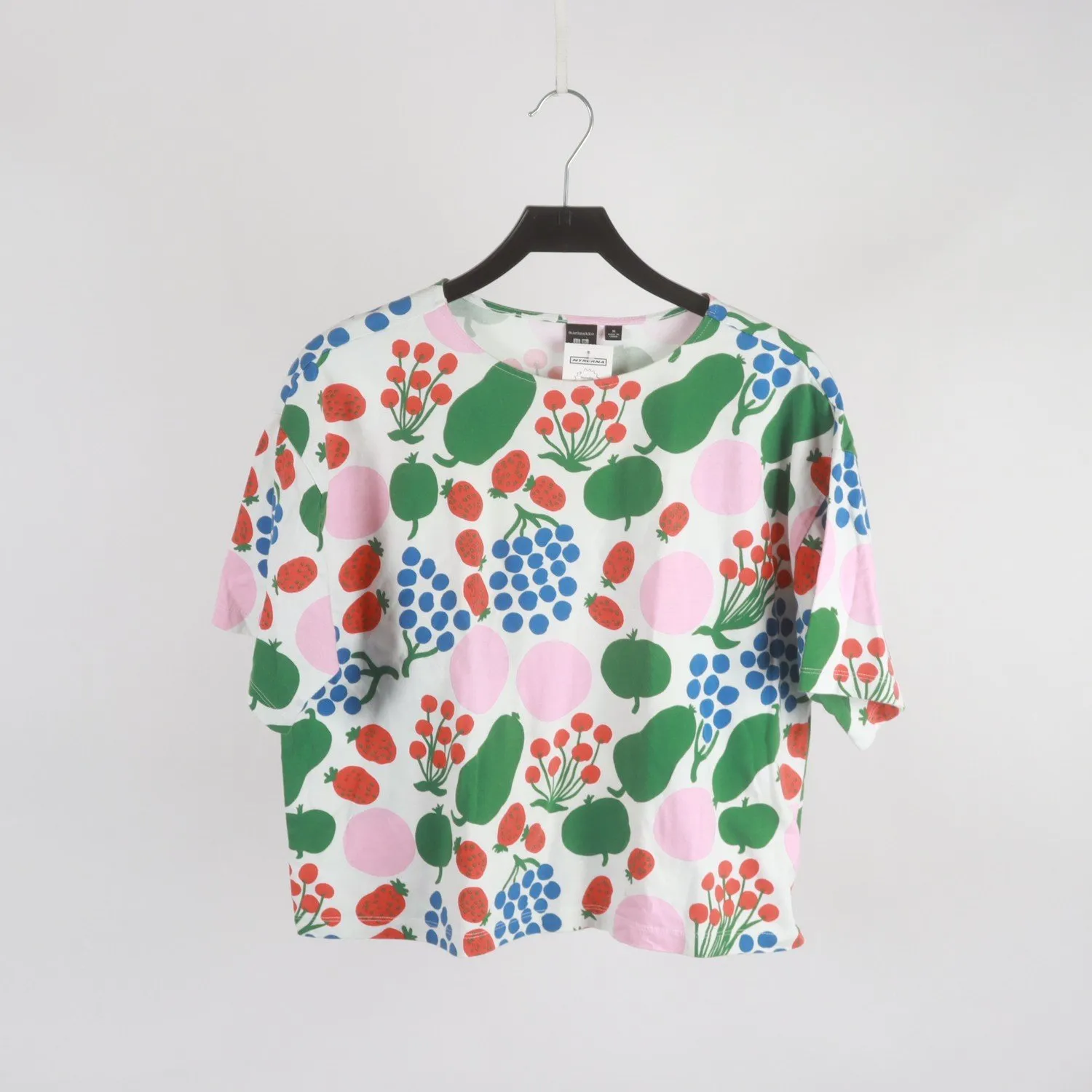 Tröja, Marimekko x Uniqlo, grön, vit, stl. M