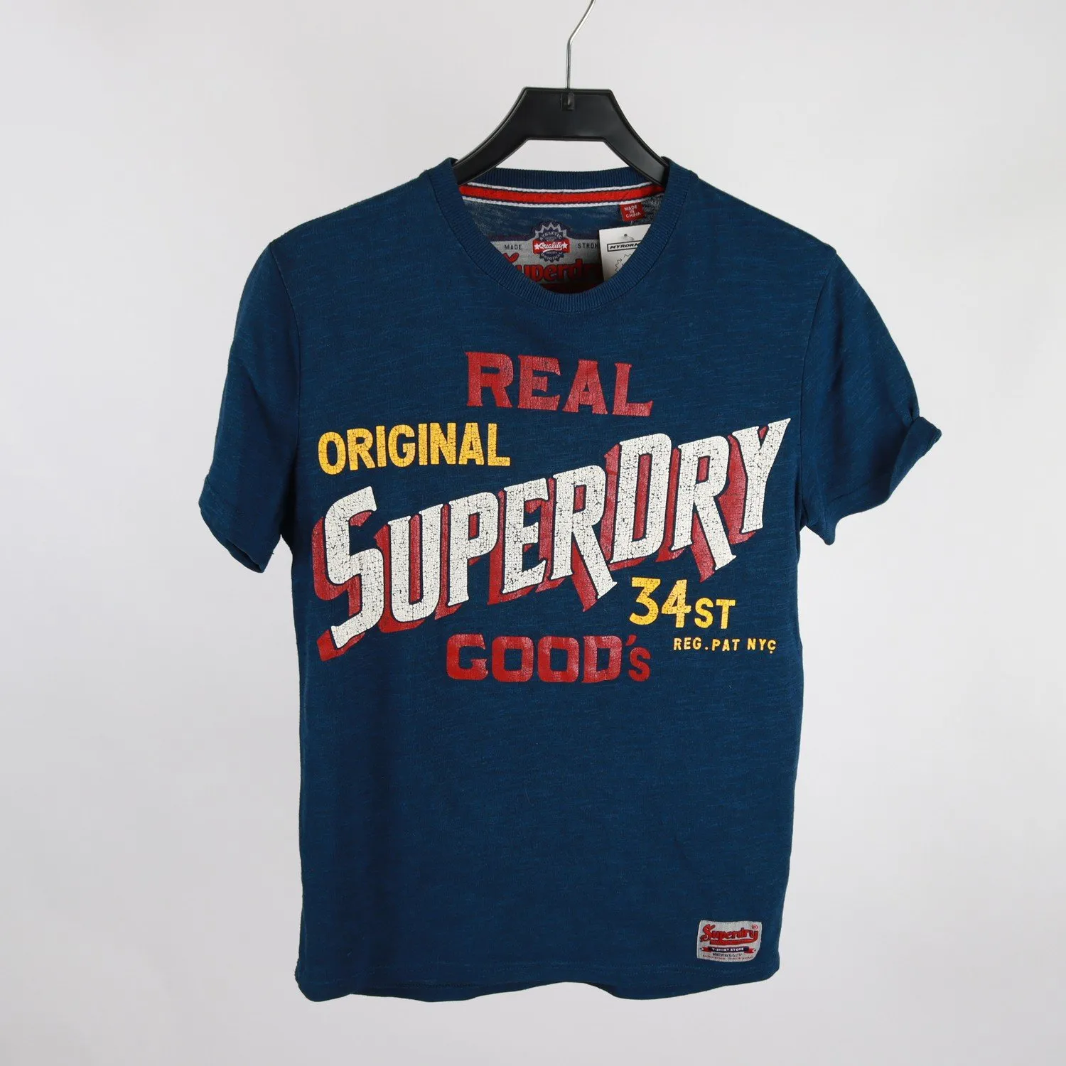 T-shirt, Superdry, blå, stl. S